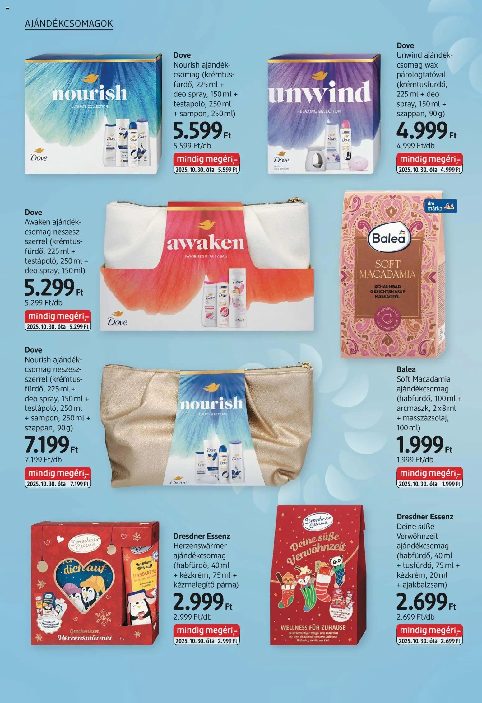 DM Drogerie Markt újság 2025.10.30. Ajándékkatalógusunk (2025-10-30 - 2025-12-31)