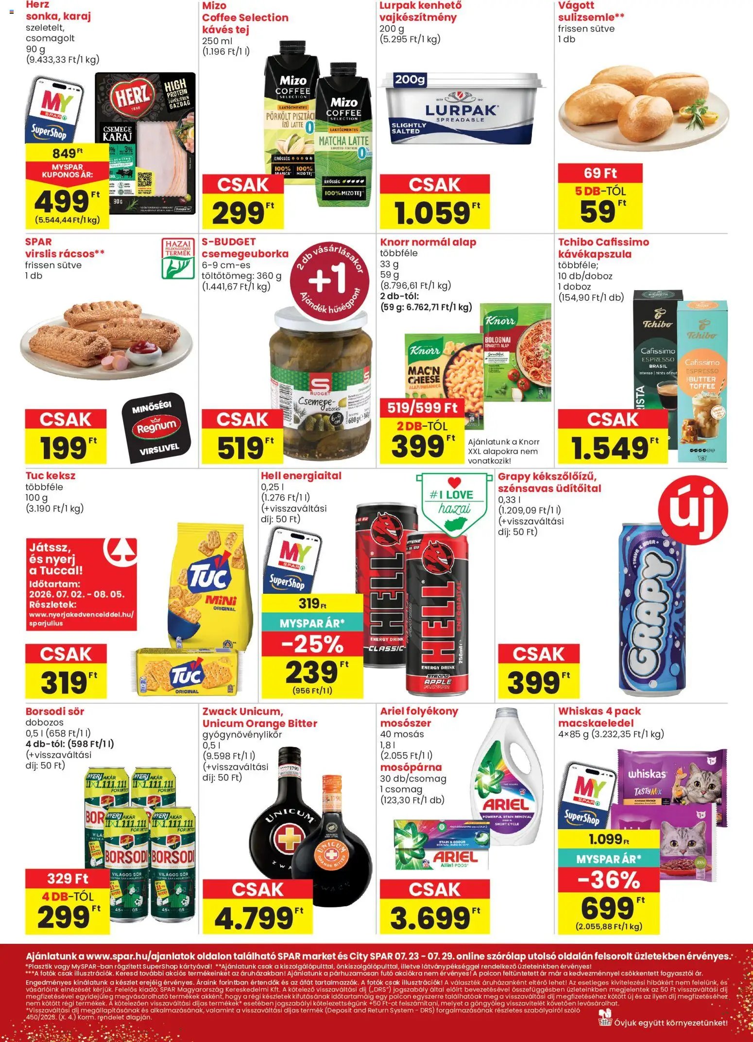 Spar Market újság 2026.07.23. Spar Market akciós újság