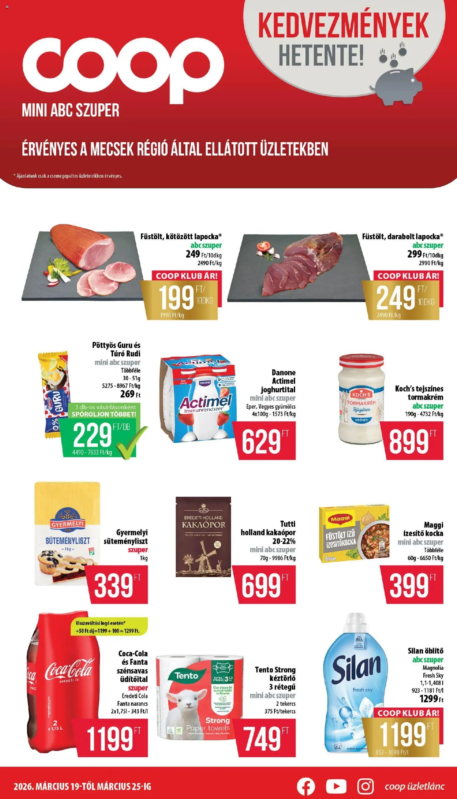 COOP újság 2026.03.19. COOP - Mini & Abc & Szuper / Mecsek (2026-03-19 - 2026-03-25)