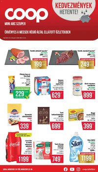 COOP újság 2026.03.19. COOP - Mini & Abc & Szuper / Mecsek (2026-03-19 - 2026-03-25)