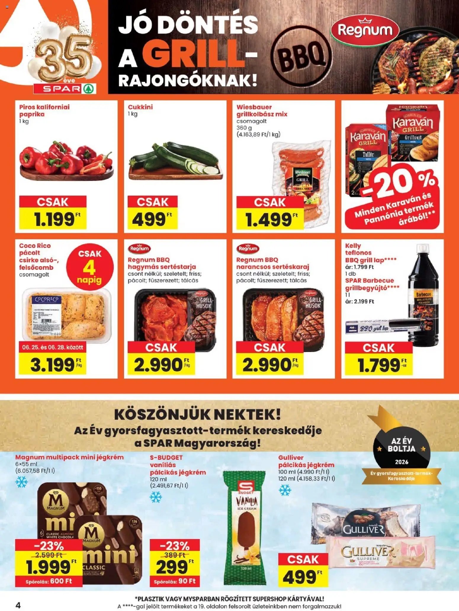 Spar újság 2026.06.25. Spar akciós újság