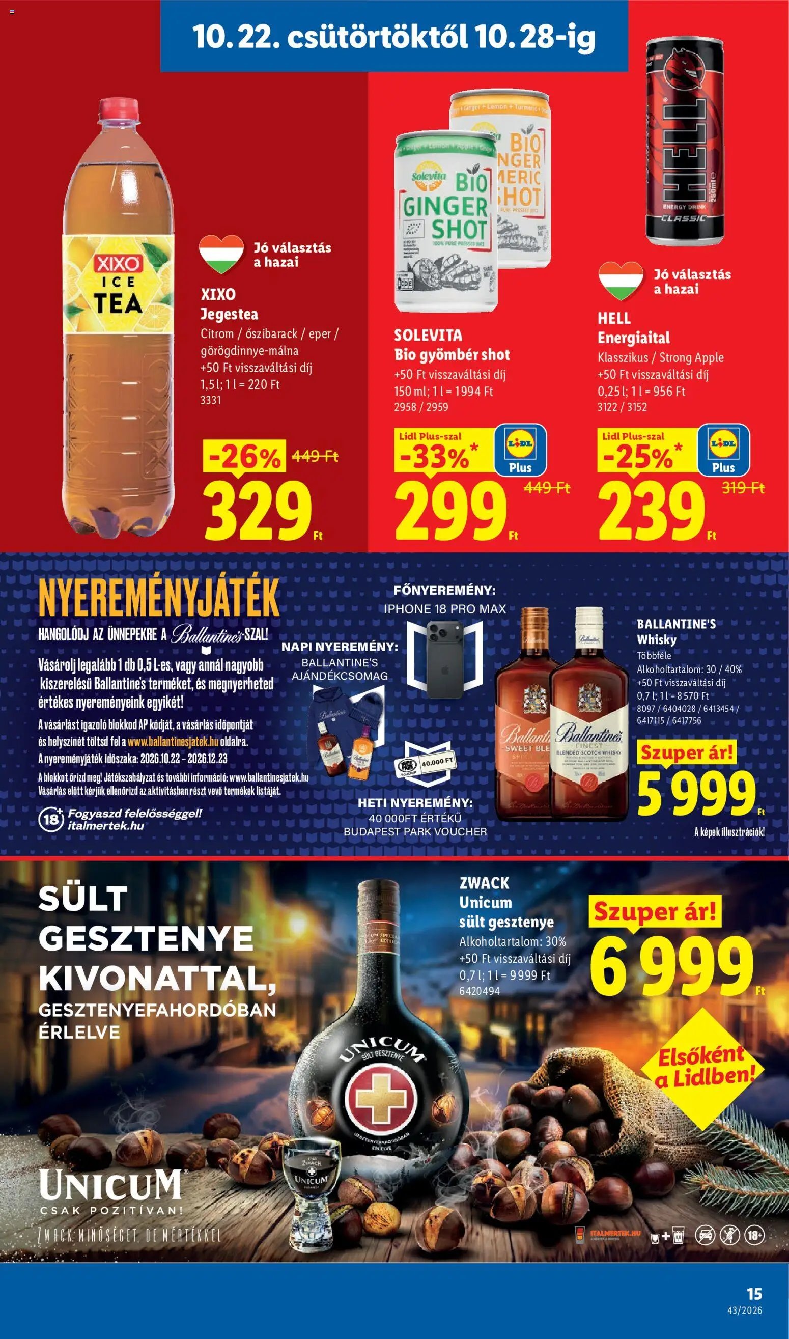 Lidl akciós ujság 2026.10.22. 🎃 HALLOWEEN 🧡