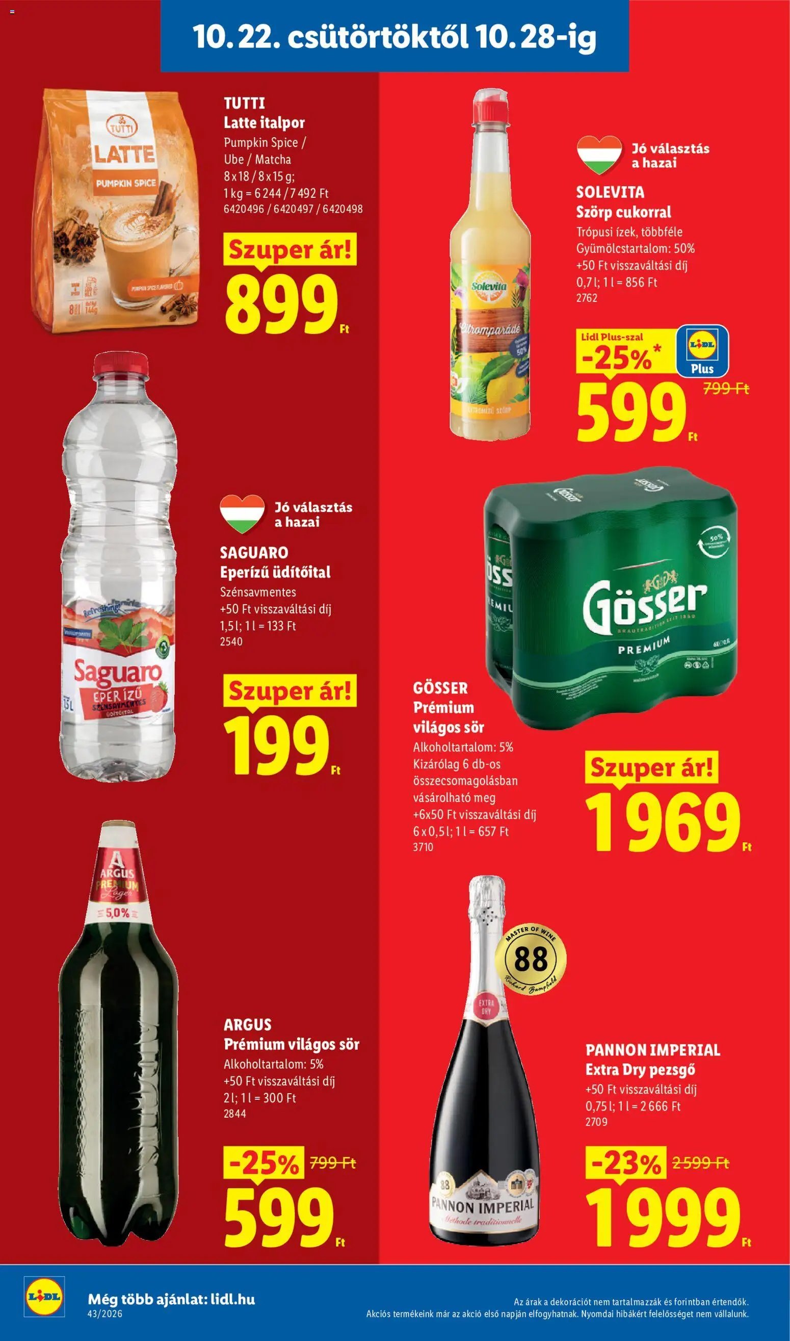Lidl akciós ujság 2026.10.22. 🎃 HALLOWEEN 🧡