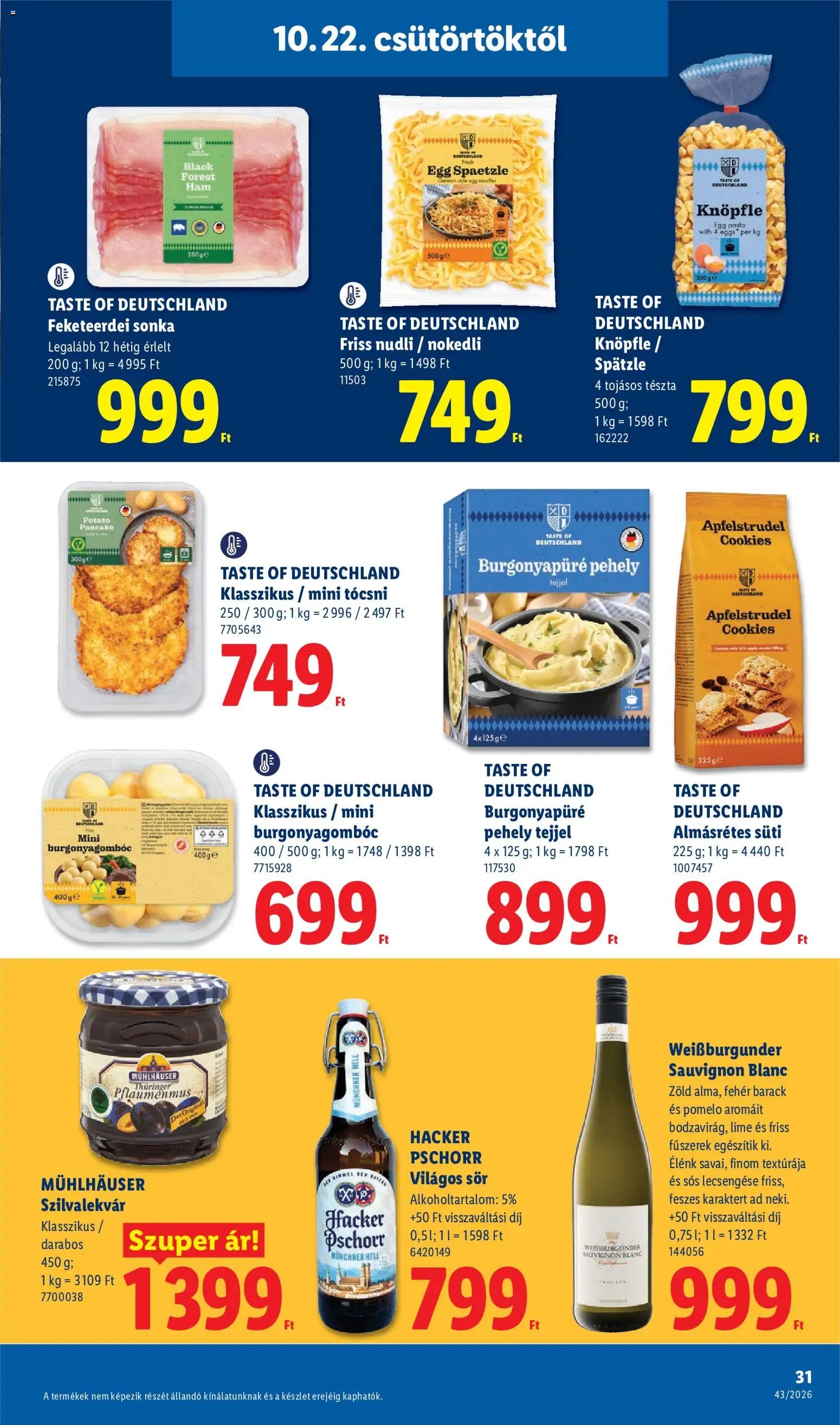 Lidl akciós ujság 2026.10.22. 🎃 HALLOWEEN 🧡