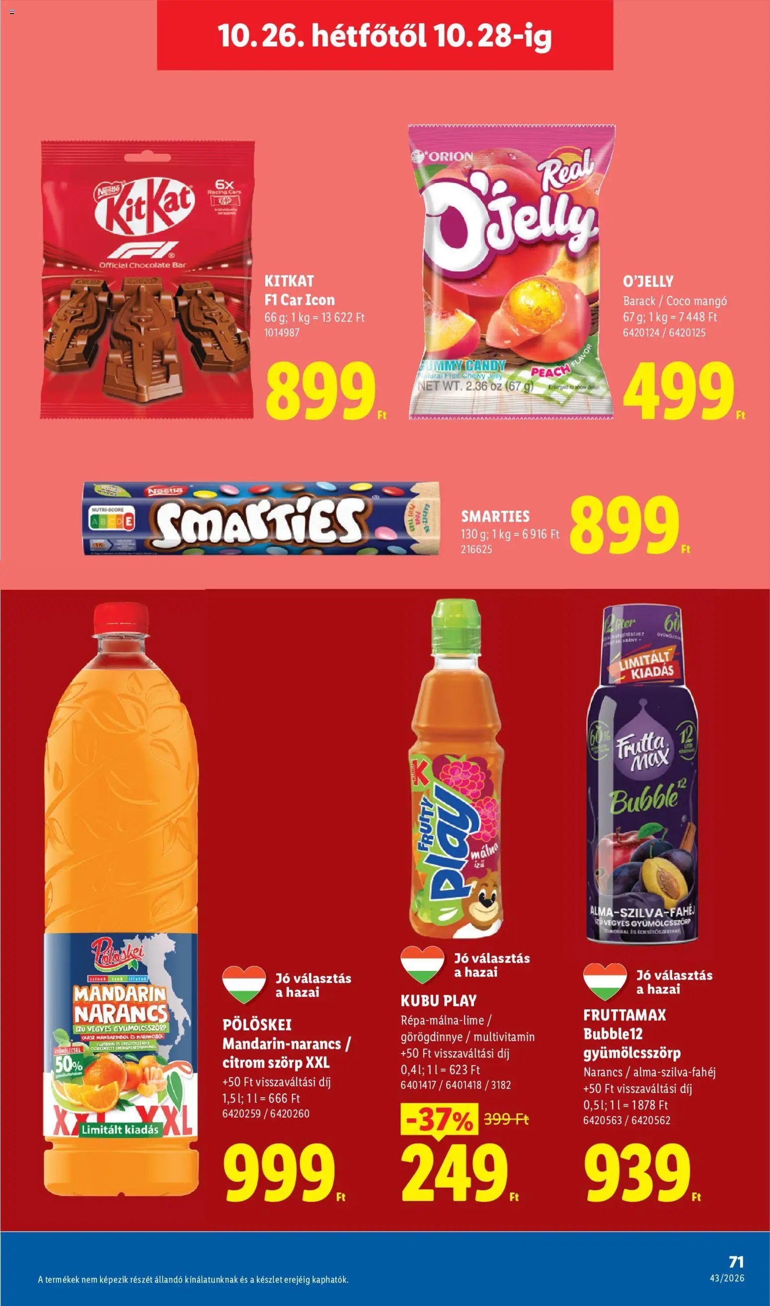 Lidl akciós ujság 2026.10.22. 🎃 HALLOWEEN 🧡