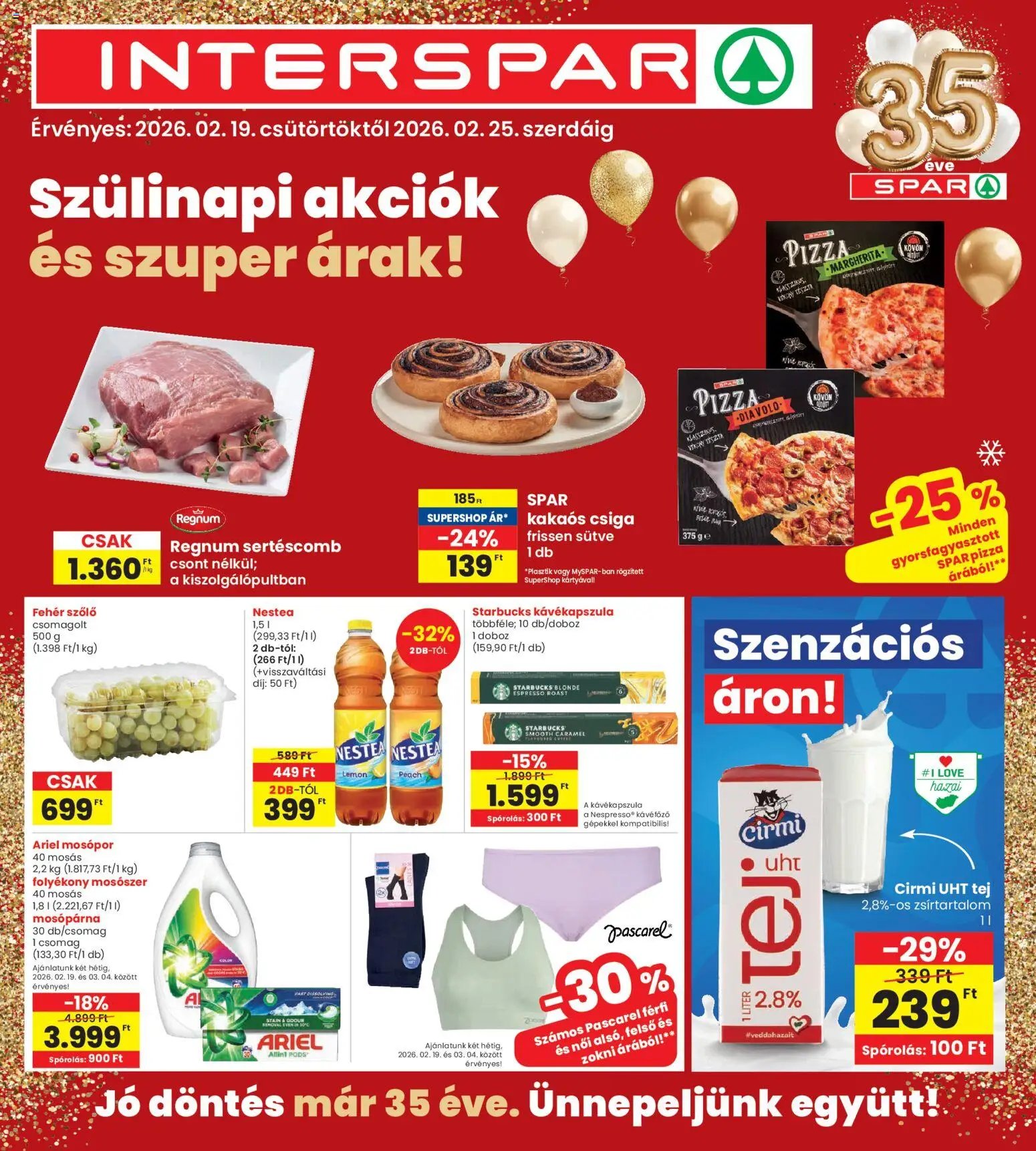 Interspar újság 2026.02.19. Akciós újság Interspar (2026-02-19 - 2026-02-25)