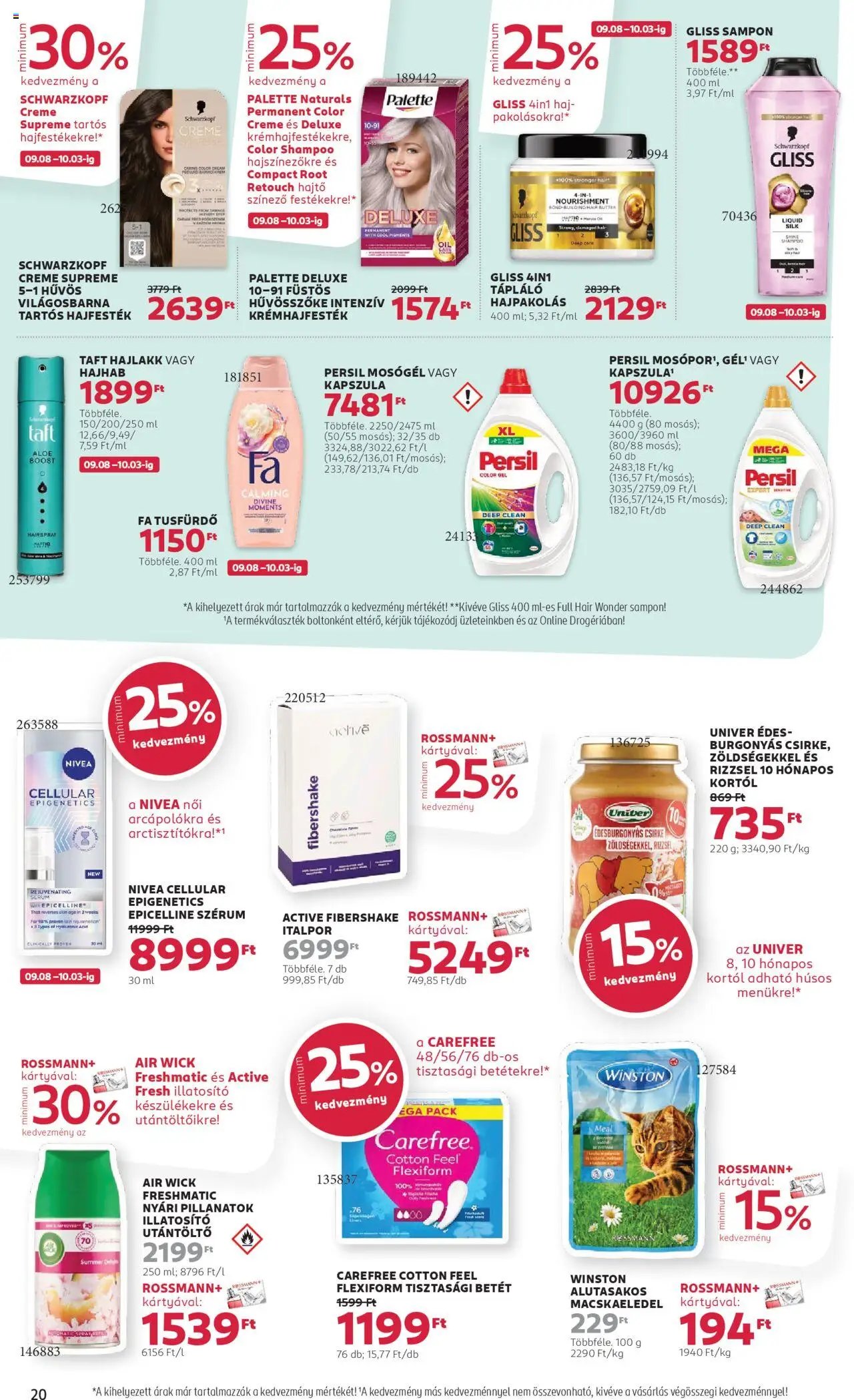 Rossmann újság 2025.09.08. Akciós újság Rossmann (2025-09-08 - 2025-09-19)