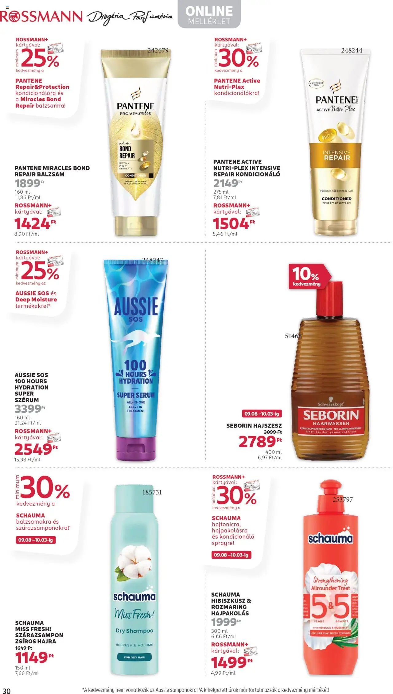 Rossmann újság 2025.09.08. Akciós újság Rossmann (2025-09-08 - 2025-09-19)