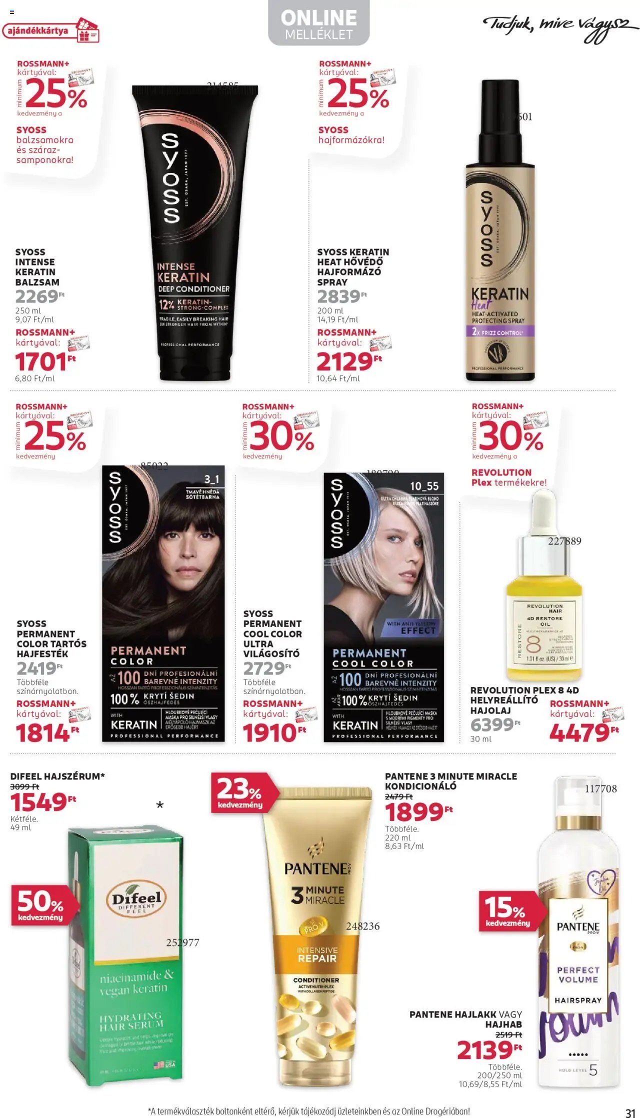 Rossmann újság 2025.09.08. Akciós újság Rossmann (2025-09-08 - 2025-09-19)