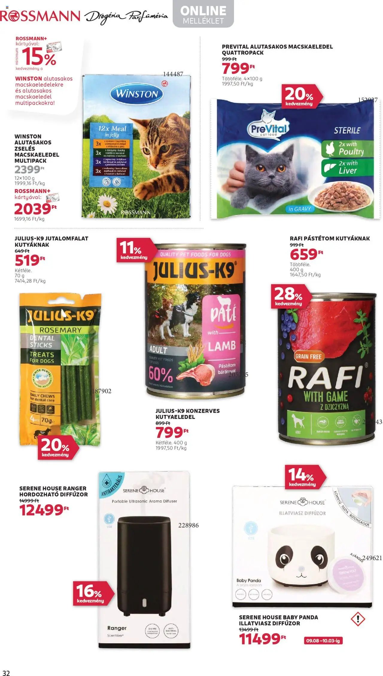 Rossmann újság 2025.09.08. Akciós újság Rossmann (2025-09-08 - 2025-09-19)