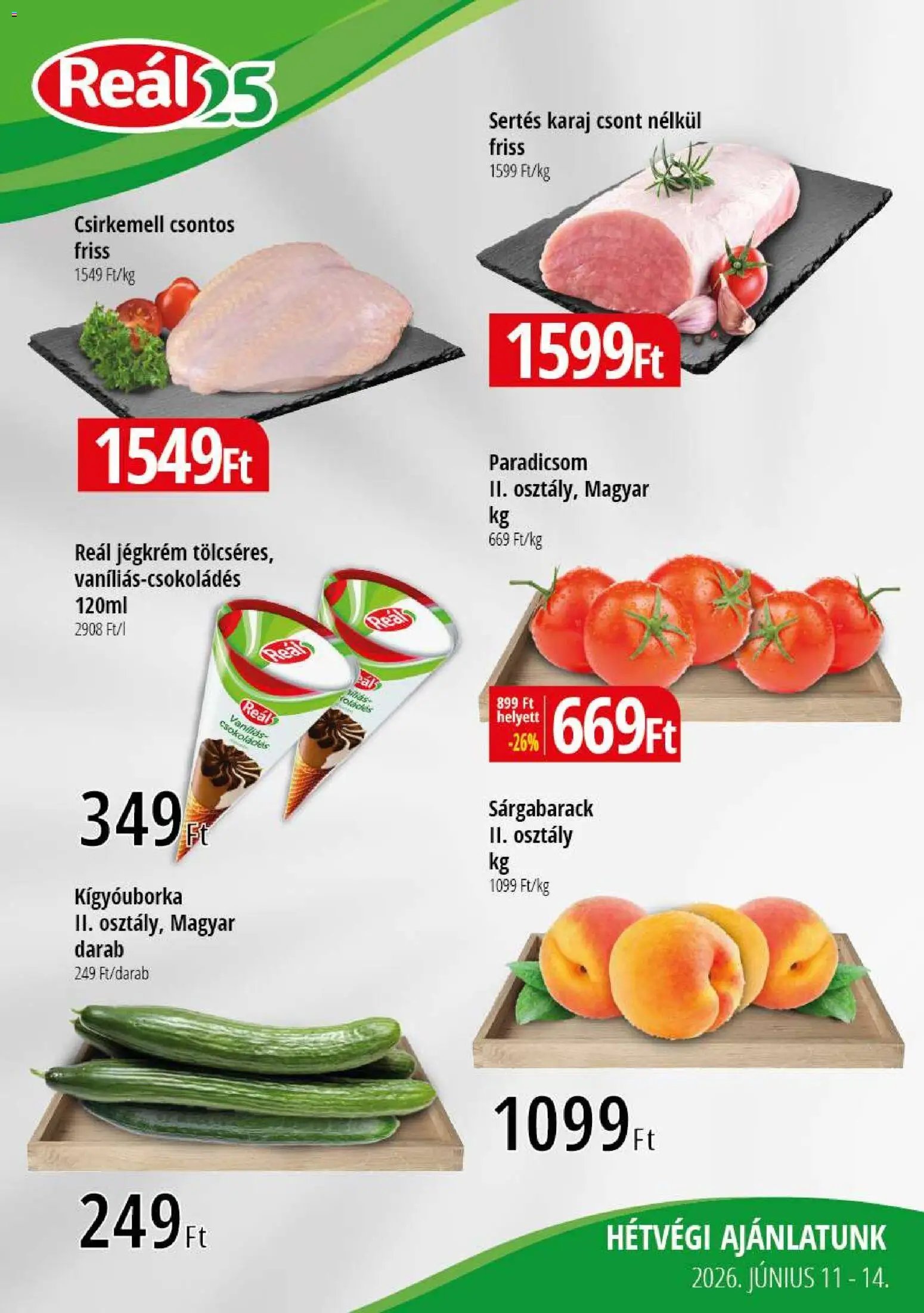 Reál újság 2026.06.11. Reál Bevásárló hétvége - Kelet Magyarország