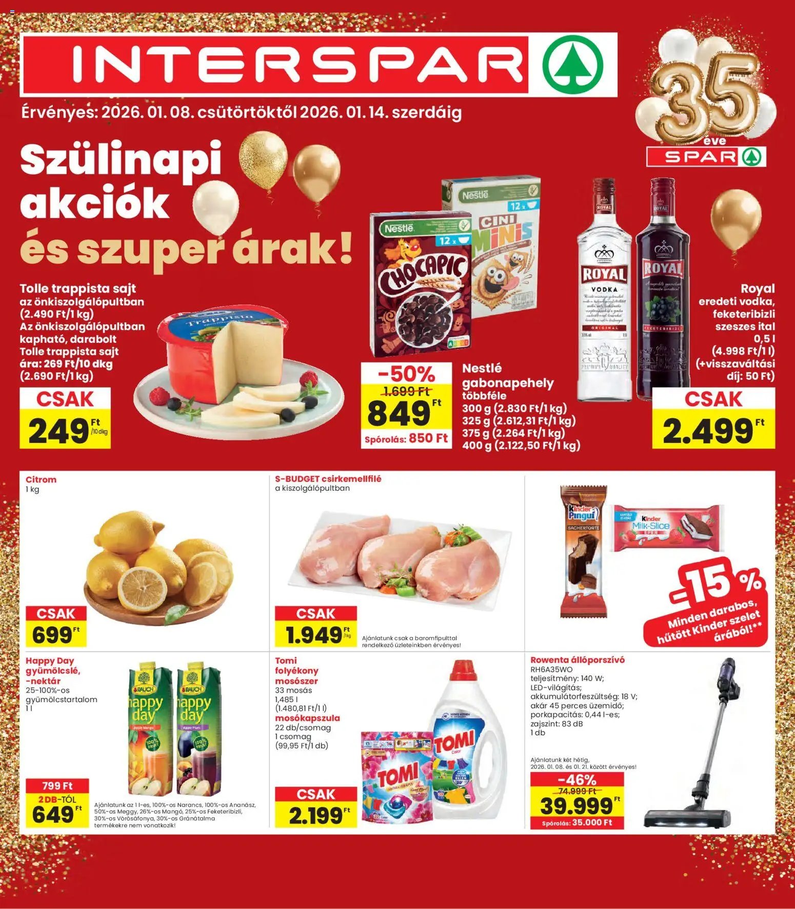 Interspar újság 2026.01.08. Akciós újság Interspar (2026-01-08 - 2026-01-14)