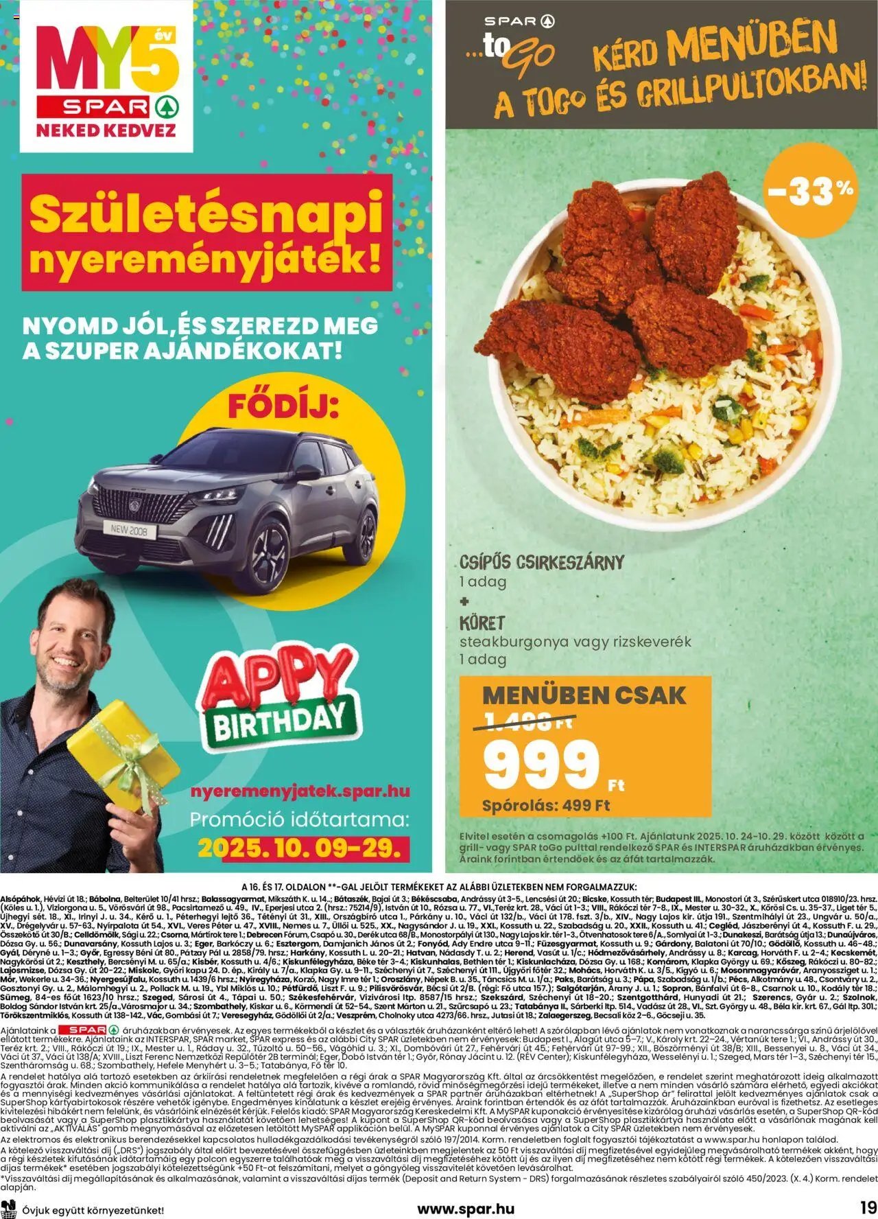 Spar újság 2025.10.24. Akciós újság Spar (2025-10-24 - 2025-10-29)