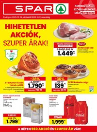 Spar újság 2025.10.24. Akciós újság Spar (2025-10-24 - 2025-10-29)