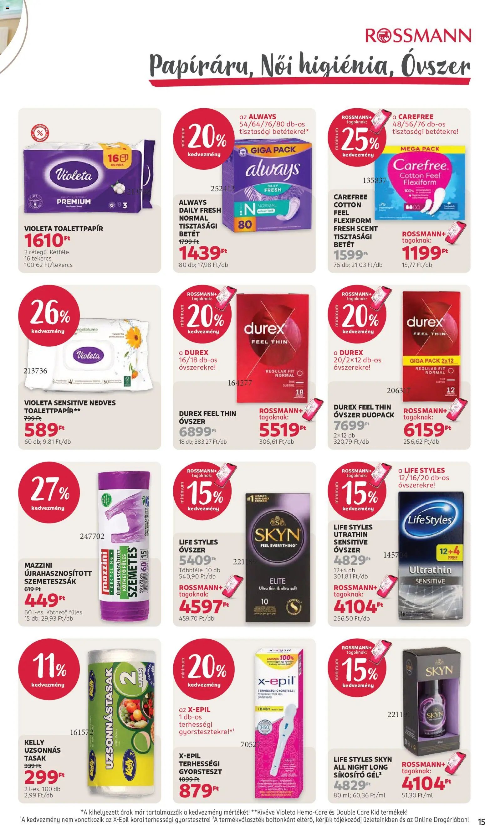 Rossmann újság 2026.09.07. Rossmann akciós újság