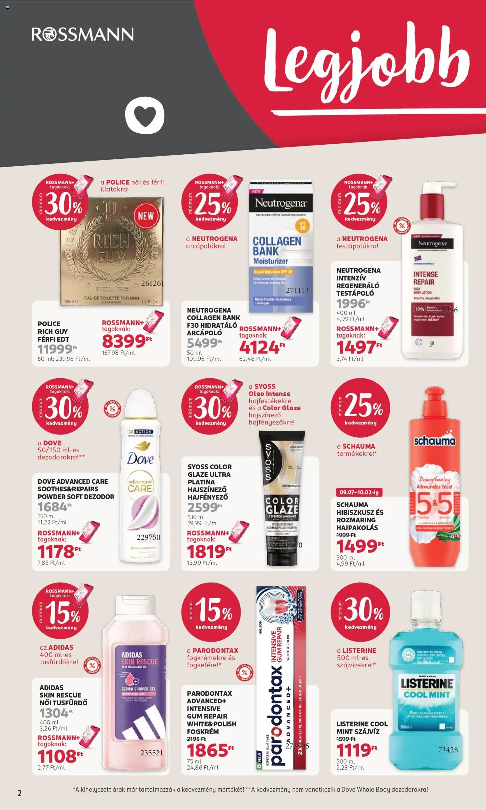 Rossmann újság 2026.09.07. Rossmann akciós újság