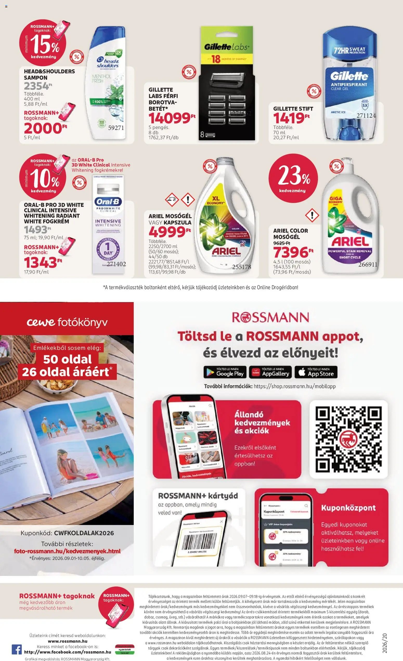 Rossmann újság 2026.09.07. Rossmann akciós újság
