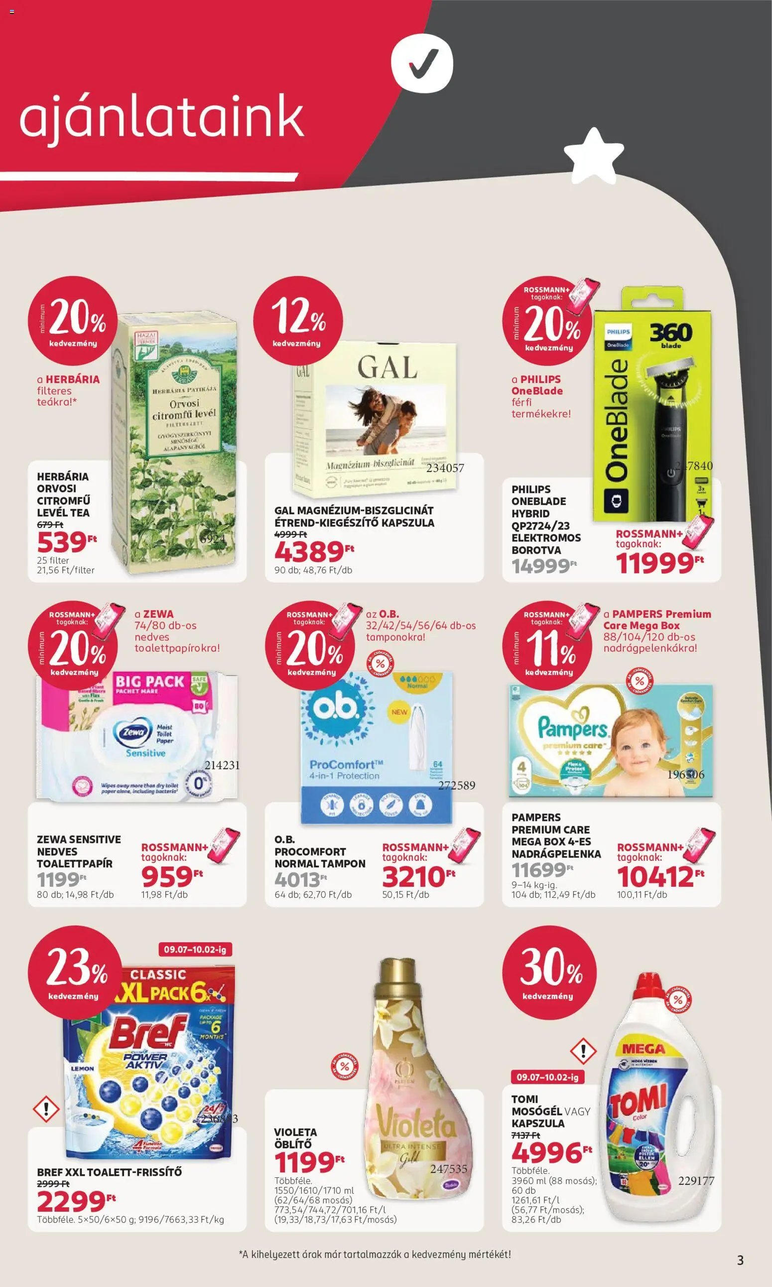 Rossmann újság 2026.09.07. Rossmann akciós újság