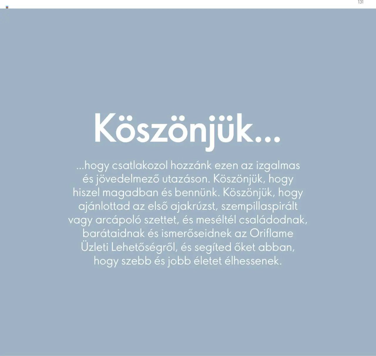 Oriflame újság 2024.04.28. Katalógus Oriflame Brand Partner Üzleti Terv (2024-04-28)