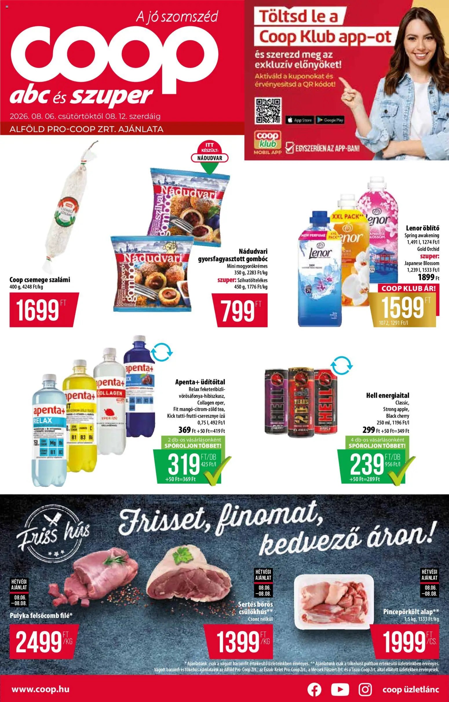 COOP újság 2026.08.06. COOP - Abc & szuper / Alföld Pro-Coop Zrt.