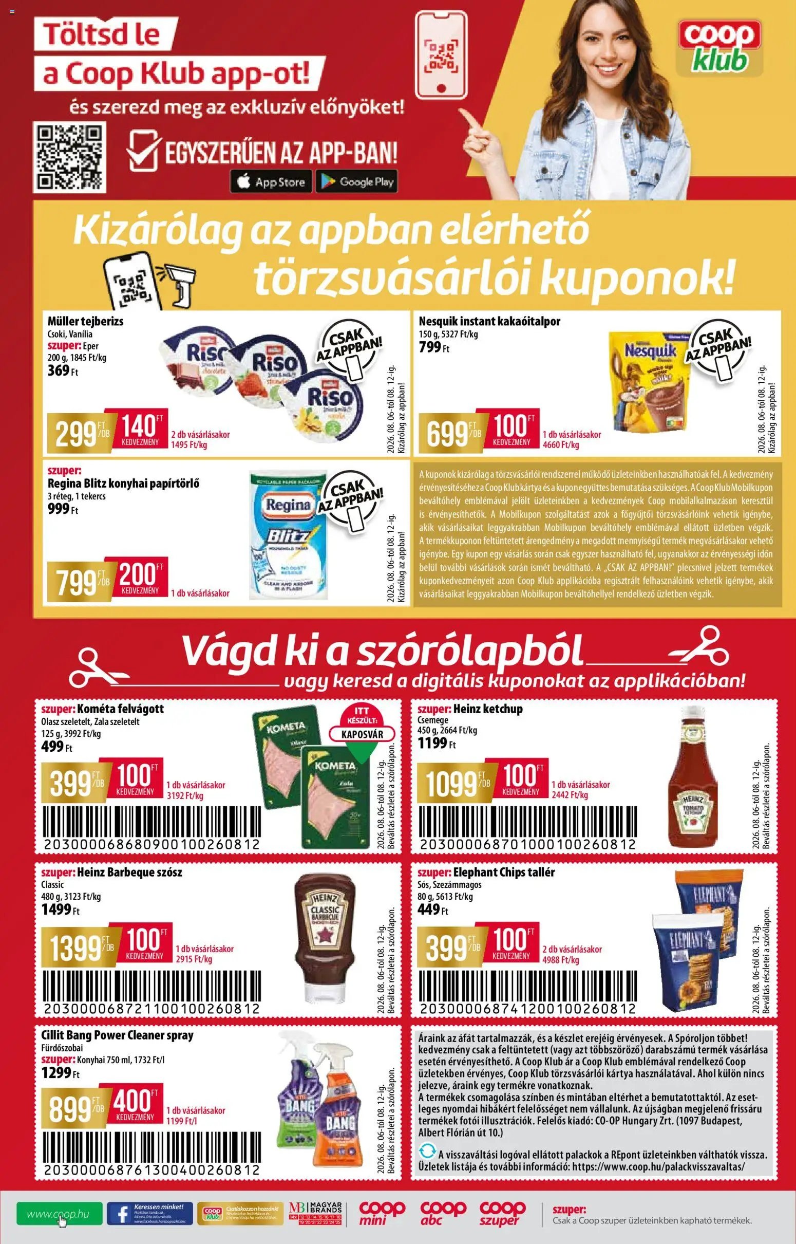 COOP újság 2026.08.06. COOP - Abc & szuper / Alföld Pro-Coop Zrt.