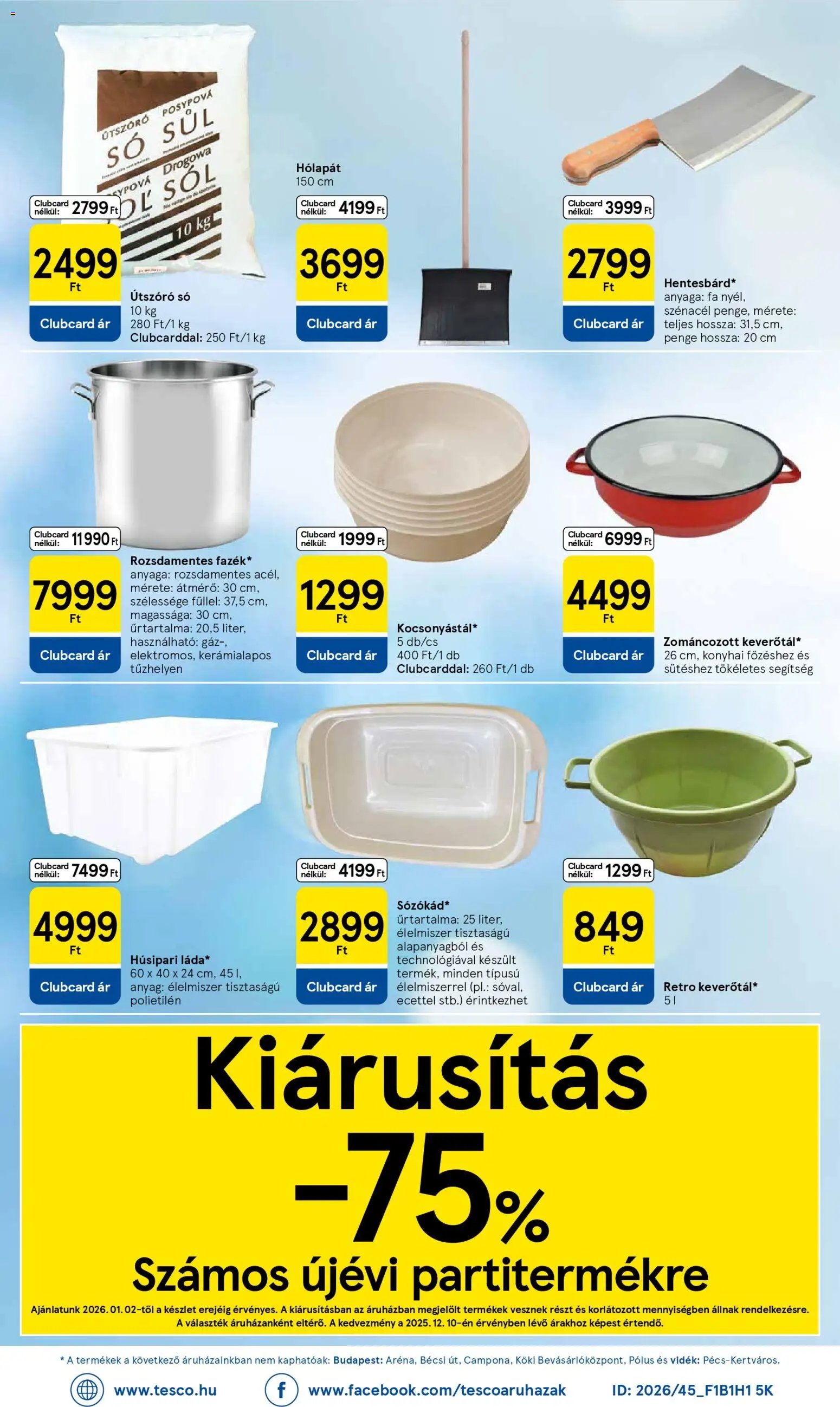 Tesco újság 2026.01.02. Akciós újság Tesco (2026-01-02)