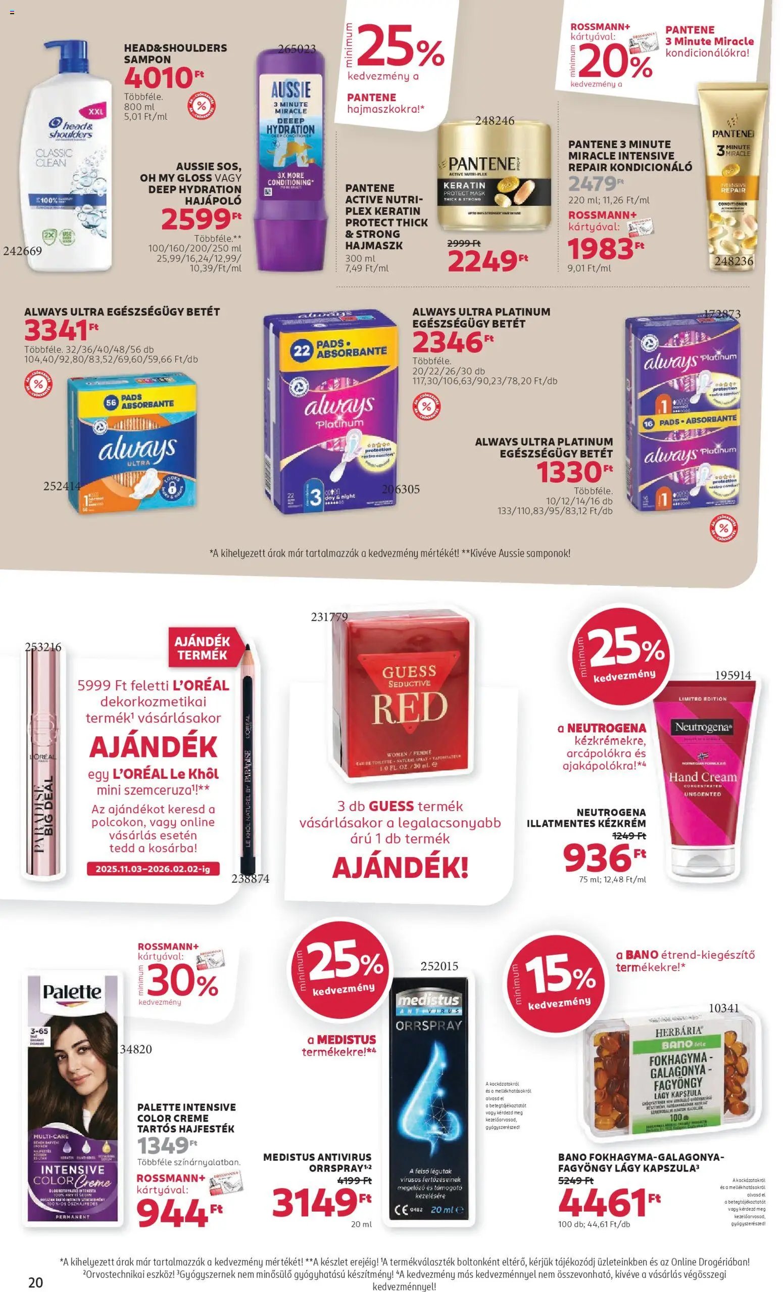 Rossmann újság 2025.12.15. Akciós újság Rossmann (2025-12-15 - 2025-12-26)