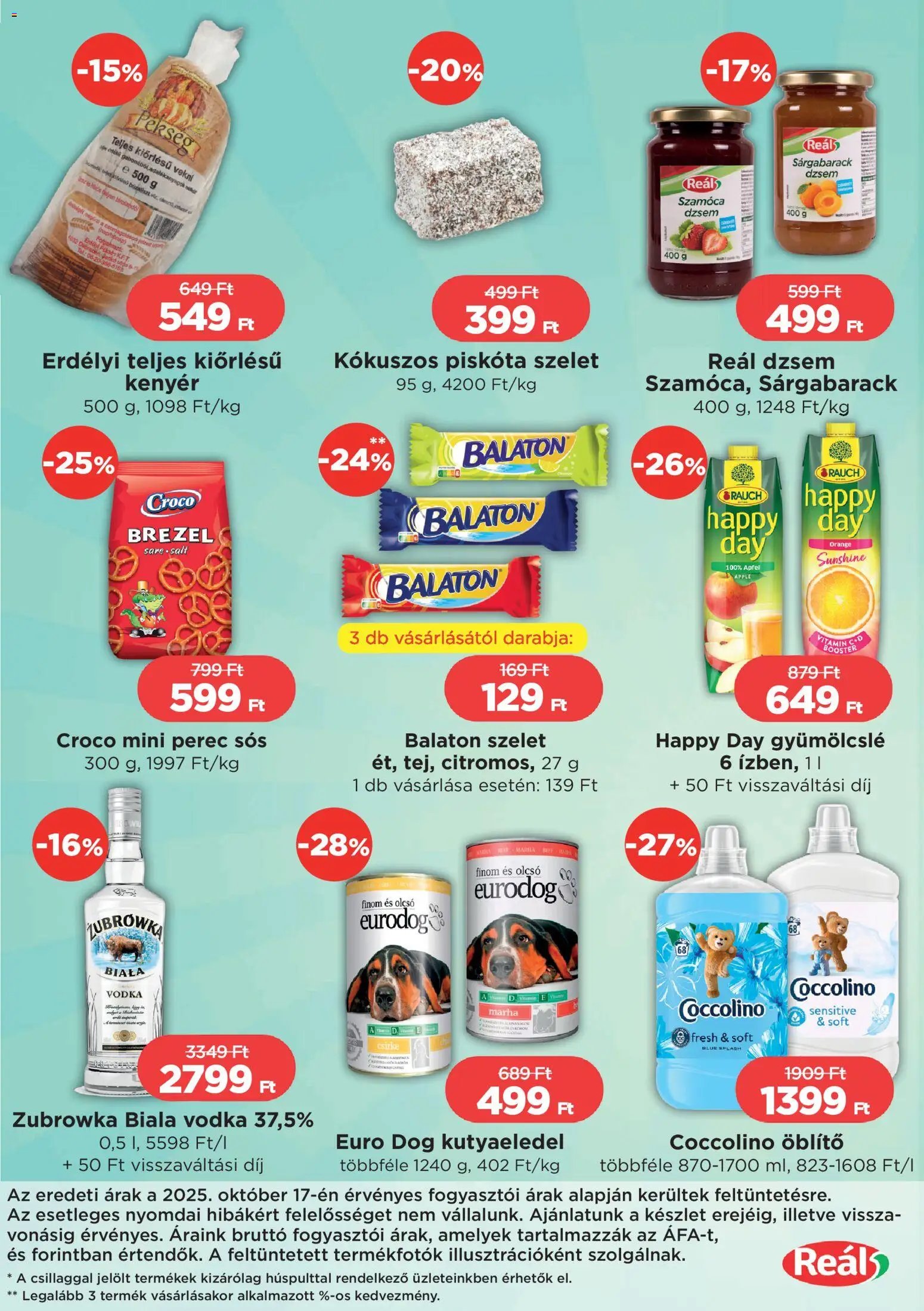 Reál újság 2025.10.30. Bevásárló hétvége - Pest megye (2025-10-30 - 2025-11-02)