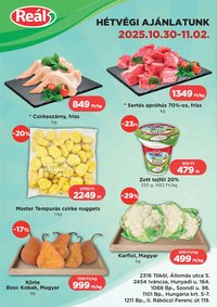 Reál újság 2025.10.30. Bevásárló hétvége - Pest megye (2025-10-30 - 2025-11-02)