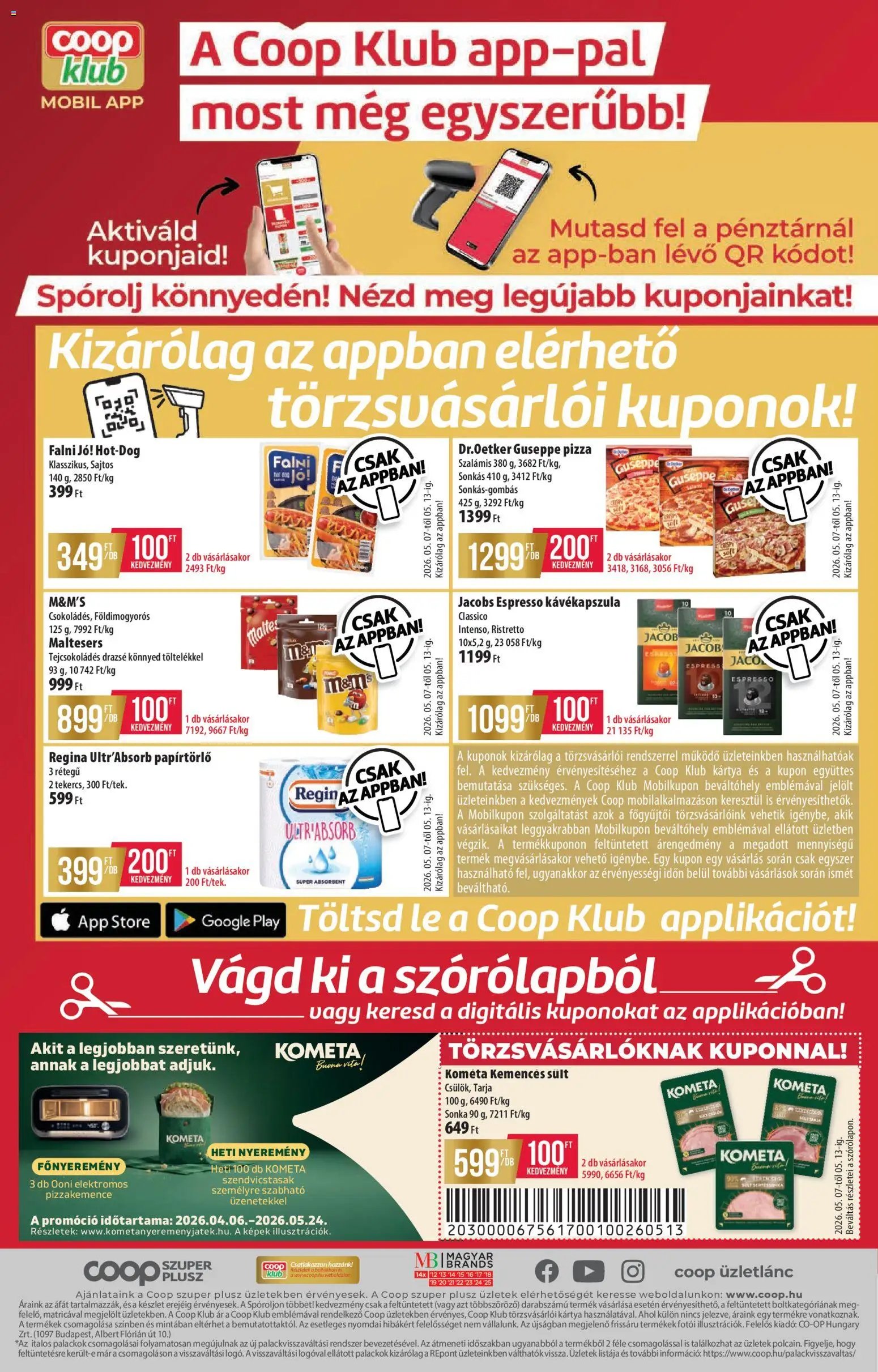 COOP újság 2026.05.07. COOP - Szuper Plus / Alföld Pro-Coop Zrt. (2026-05-07 - 2026-05-13)
