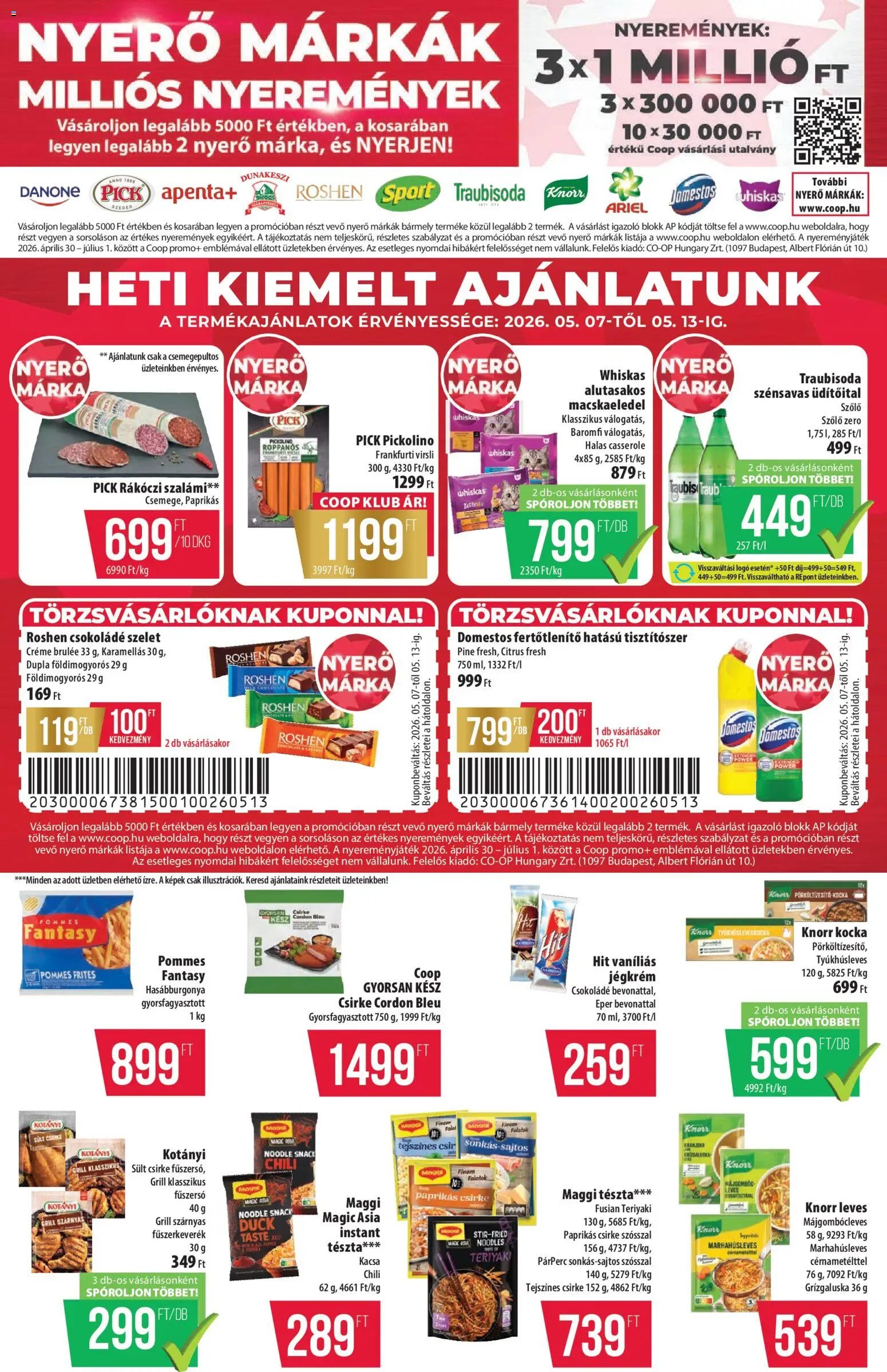 COOP újság 2026.05.07. COOP - Szuper Plus / Alföld Pro-Coop Zrt. (2026-05-07 - 2026-05-13)