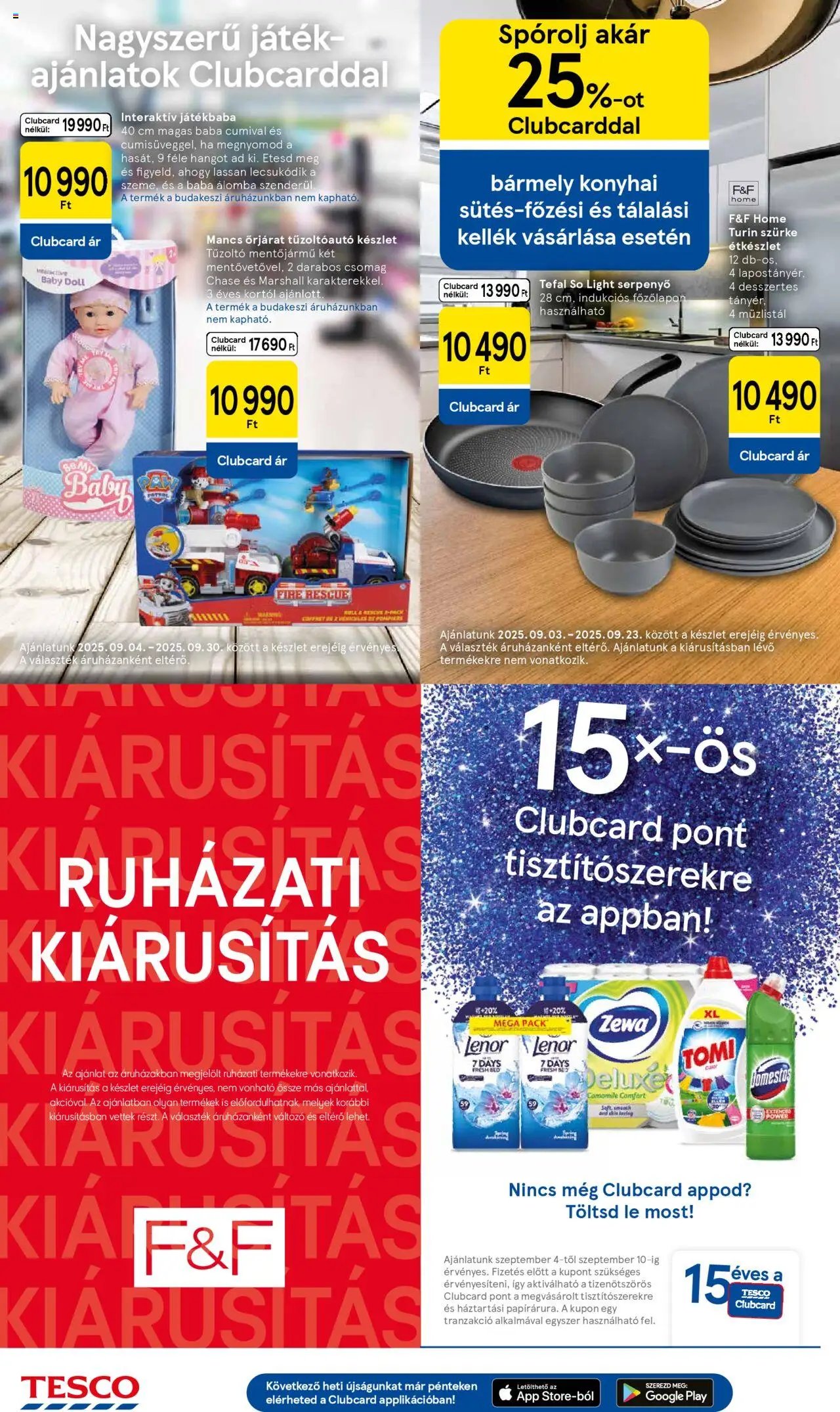 Tesco újság 2025.09.04. Akciós újság Tesco (2025-09-04 - 2025-09-10)