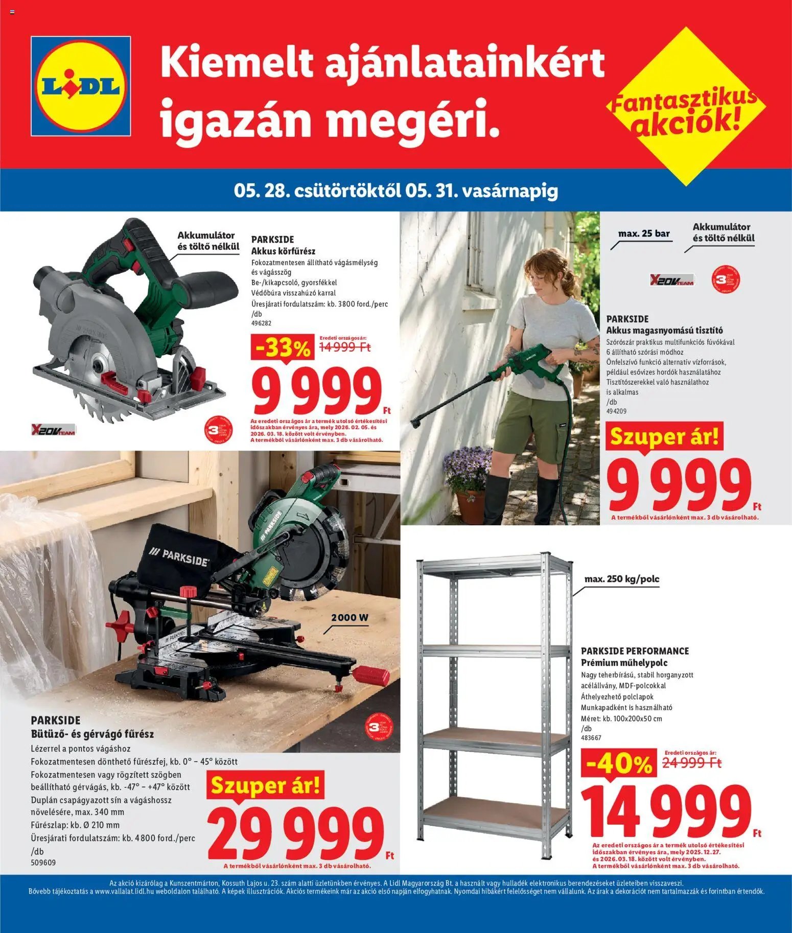 Lidl újság 2026.05.28. Lidl Kunszentmárton (2026-05-28 - 2026-05-31)