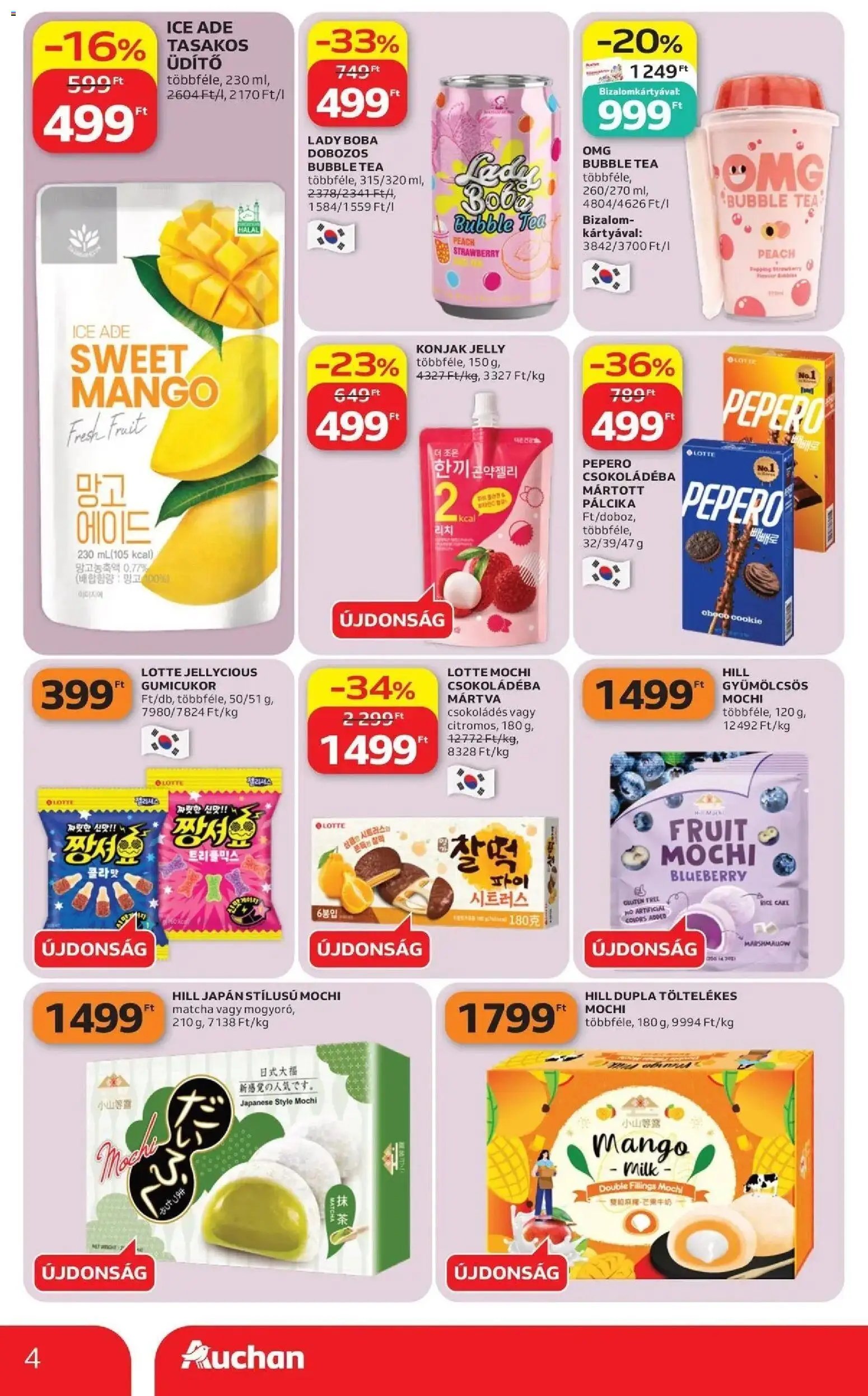 Auchan újság 2026.09.10. Auchan Nemzetközi konyha ajánlatok Fót