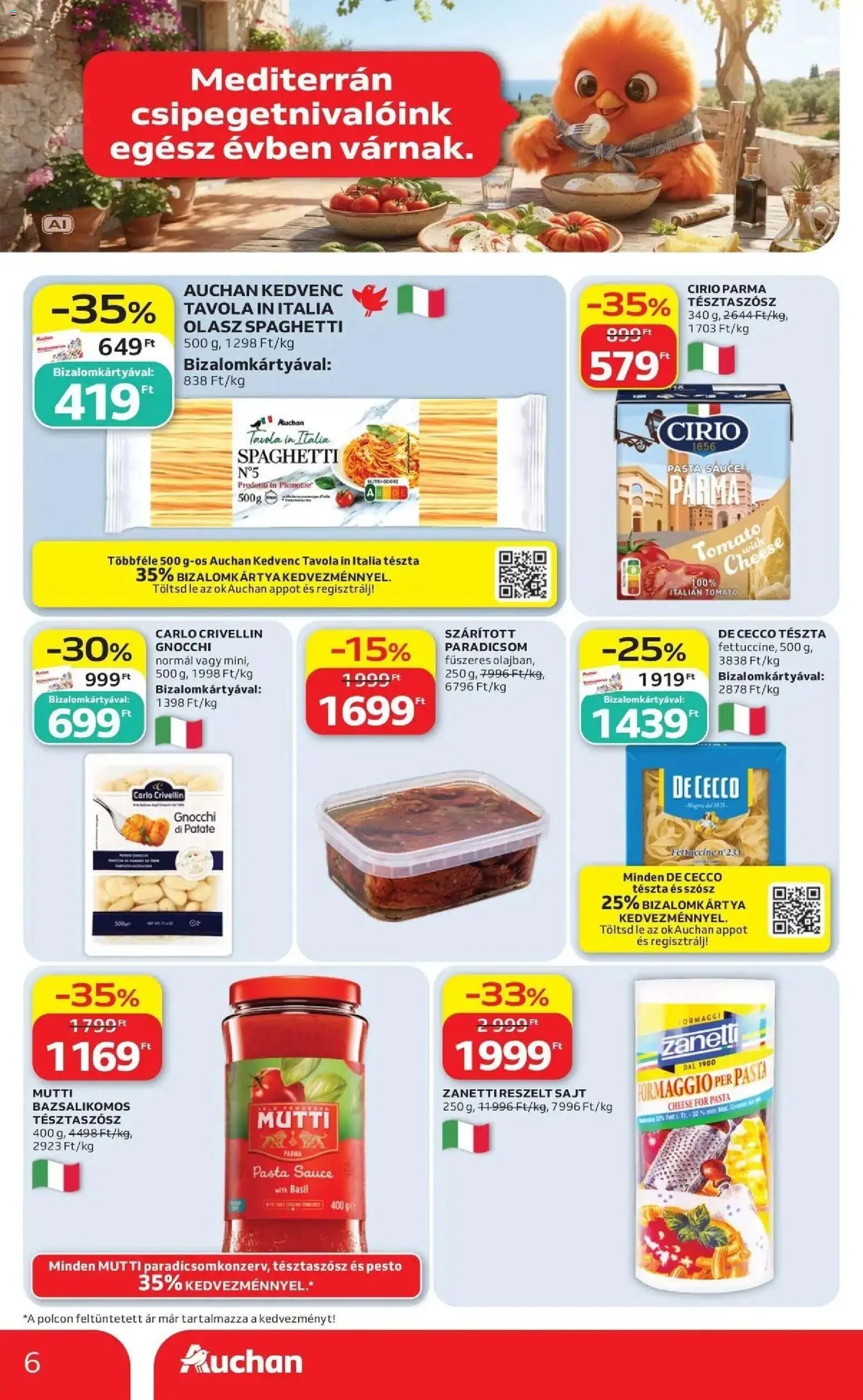 Auchan újság 2026.09.10. Auchan Nemzetközi konyha ajánlatok Fót