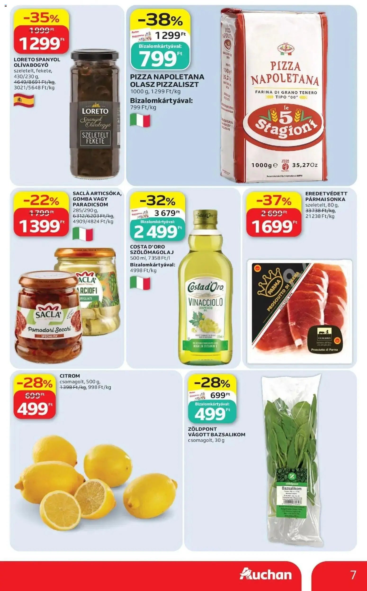 Auchan újság 2026.09.10. Auchan Nemzetközi konyha ajánlatok Fót