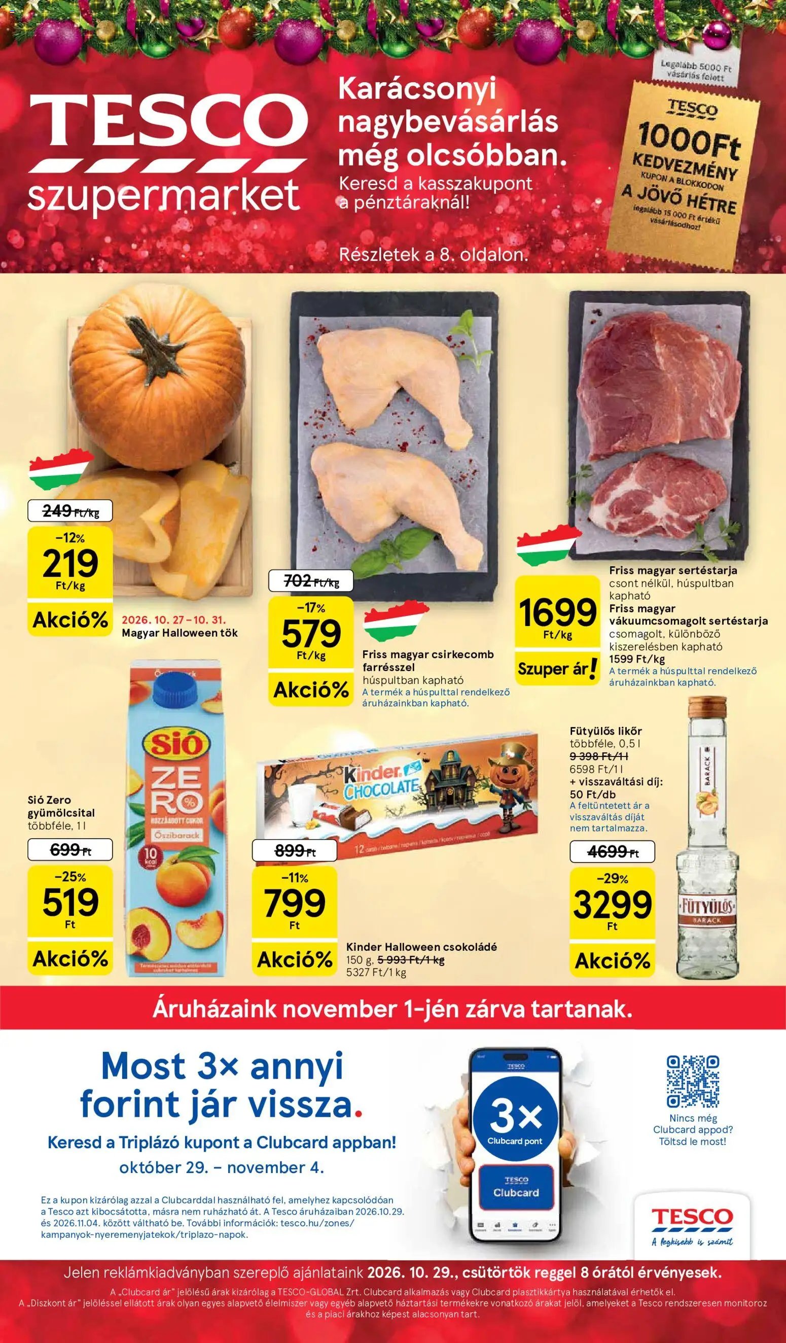 TESCO akciós újság új 2026.10.29. - szórólap online lapozható 