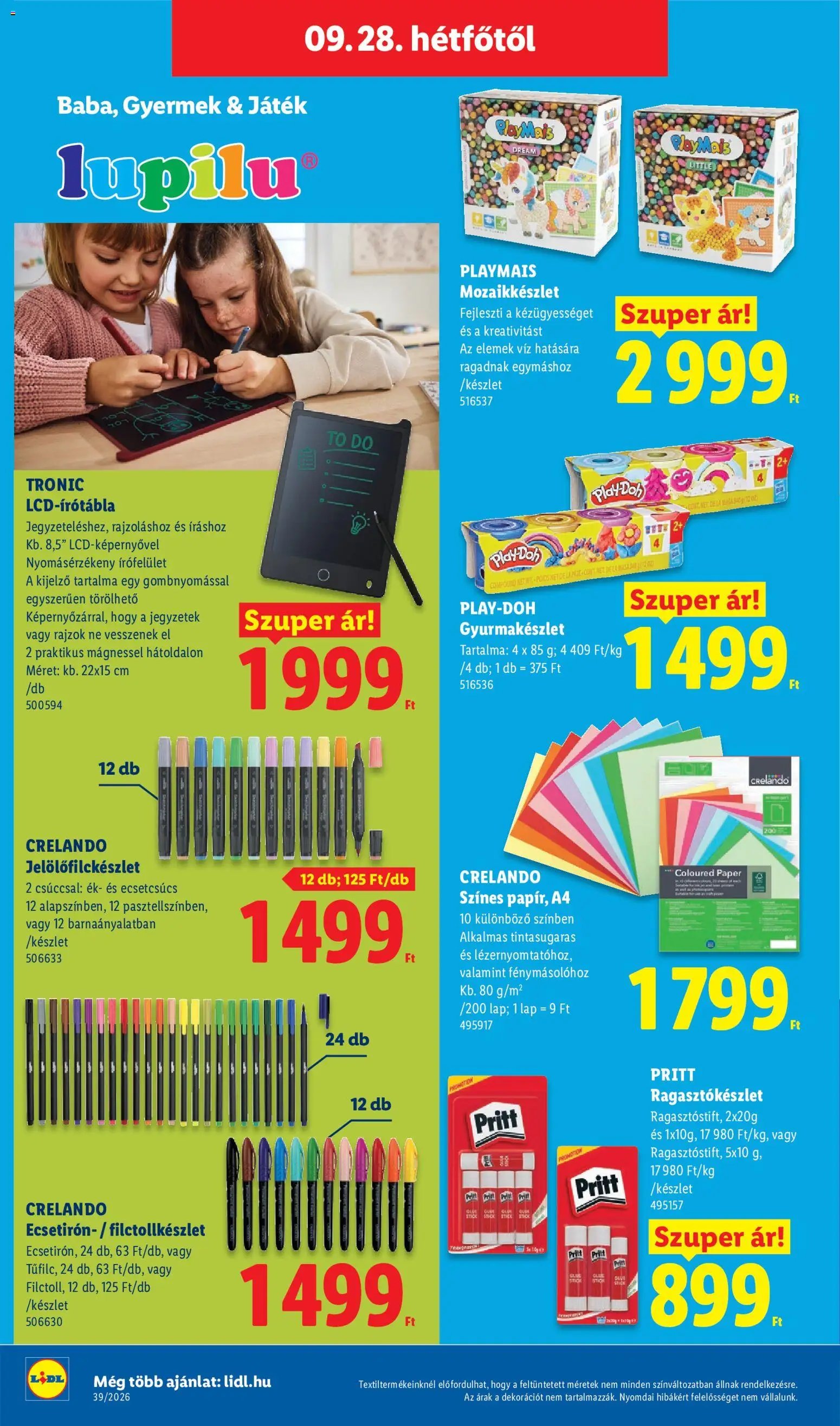 Lidl újság 2026.09.24. Lidl Nonfood kínálatunk