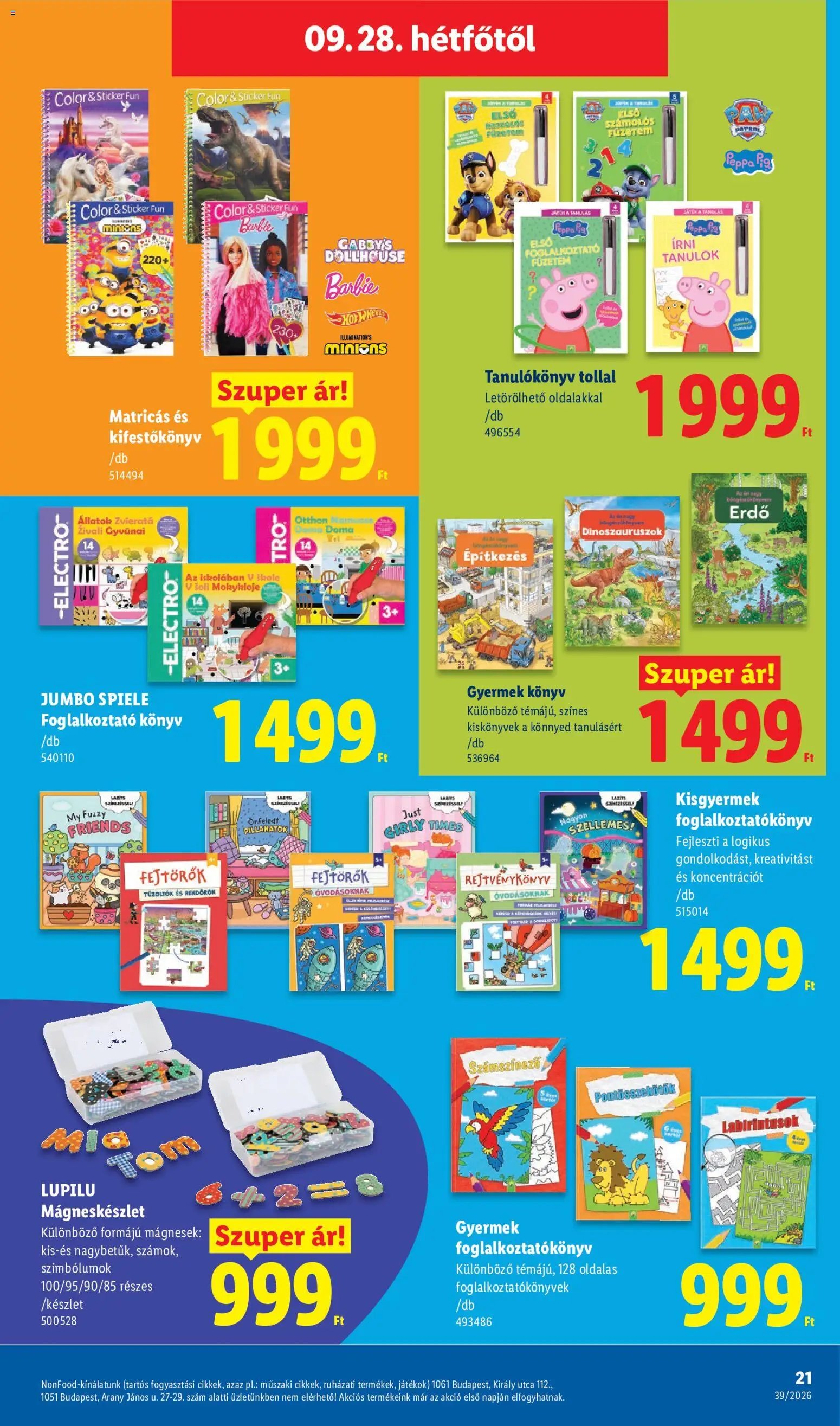 Lidl újság 2026.09.24. Lidl Nonfood kínálatunk