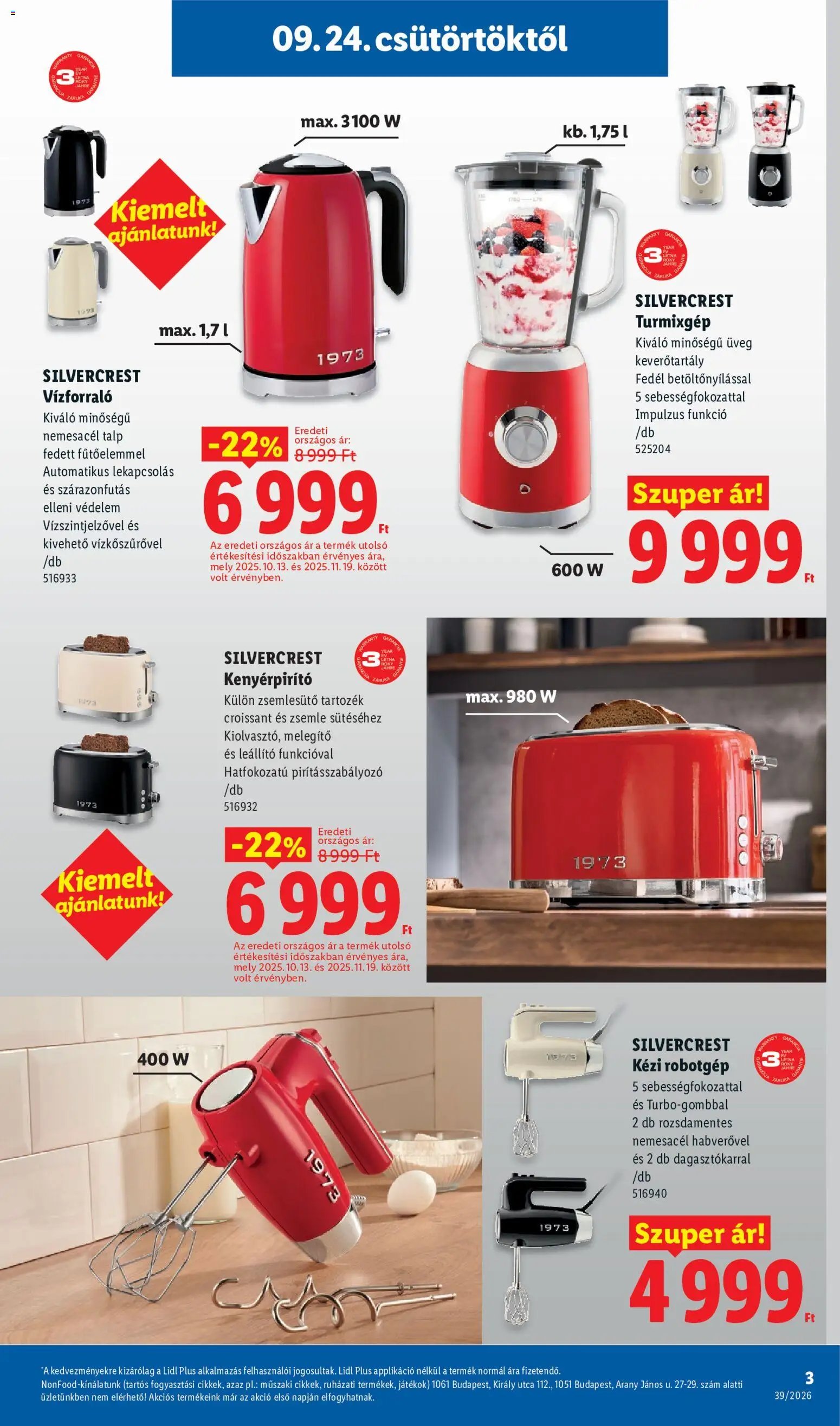 Lidl újság 2026.09.24. Lidl Nonfood kínálatunk