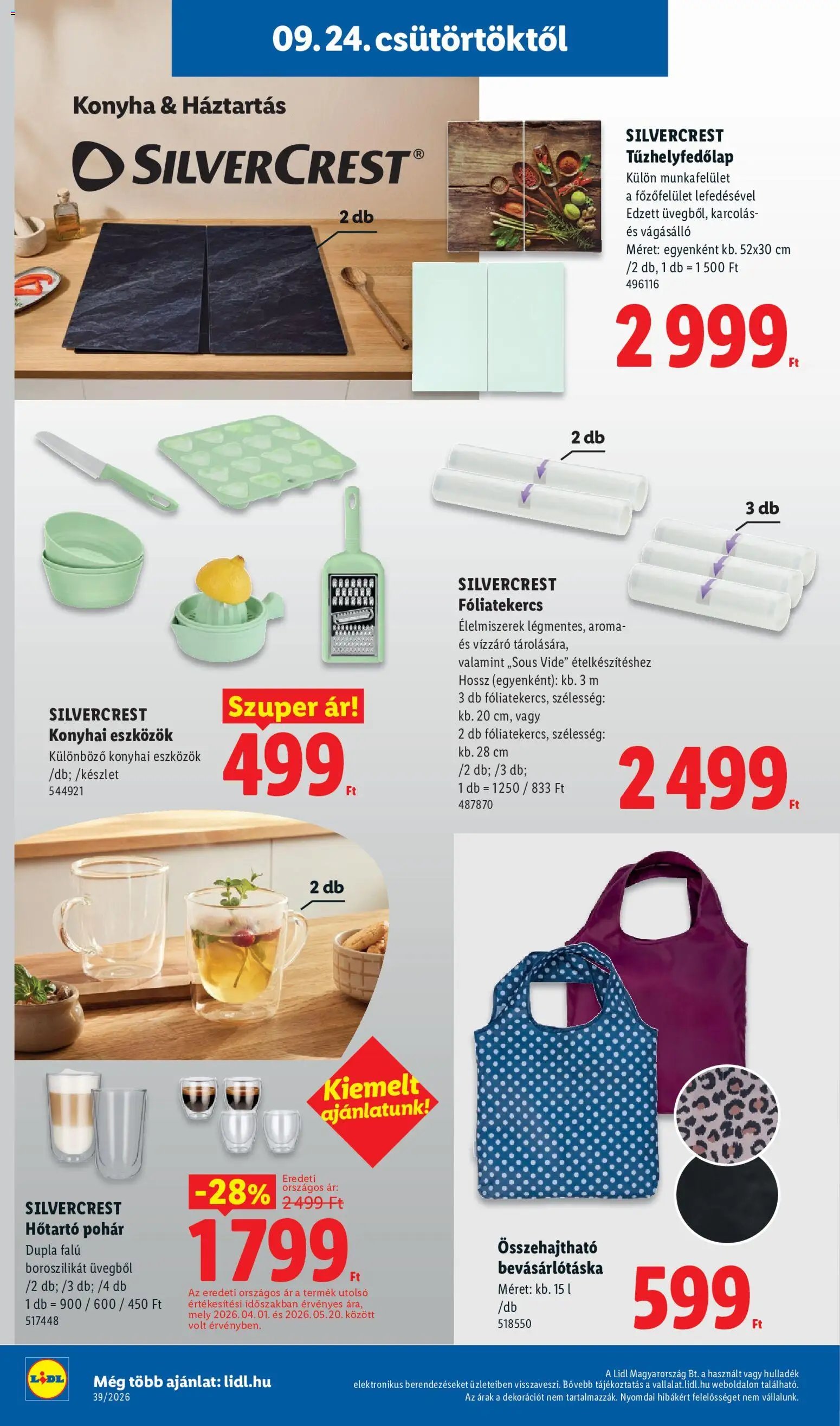 Lidl újság 2026.09.24. Lidl Nonfood kínálatunk