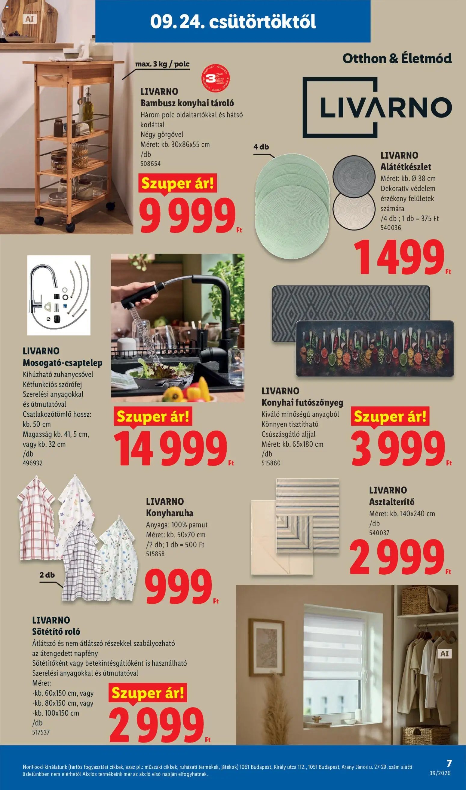Lidl újság 2026.09.24. Lidl Nonfood kínálatunk
