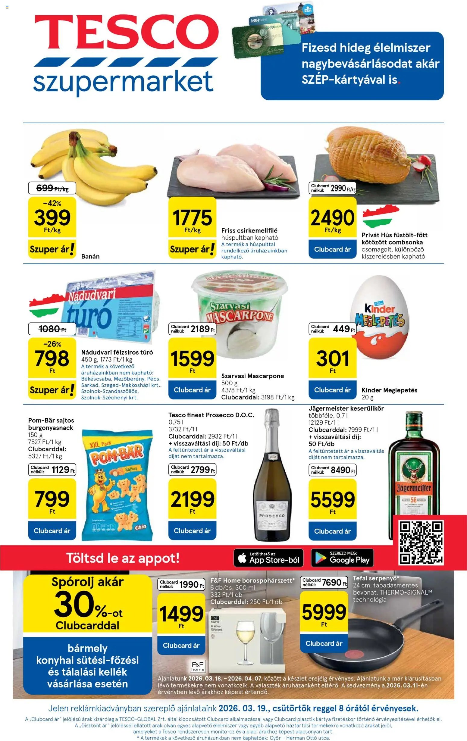 Tesco újság 2026.03.19. Tesco Szupermarket akciós újság (2026-03-19 - 2026-03-25)