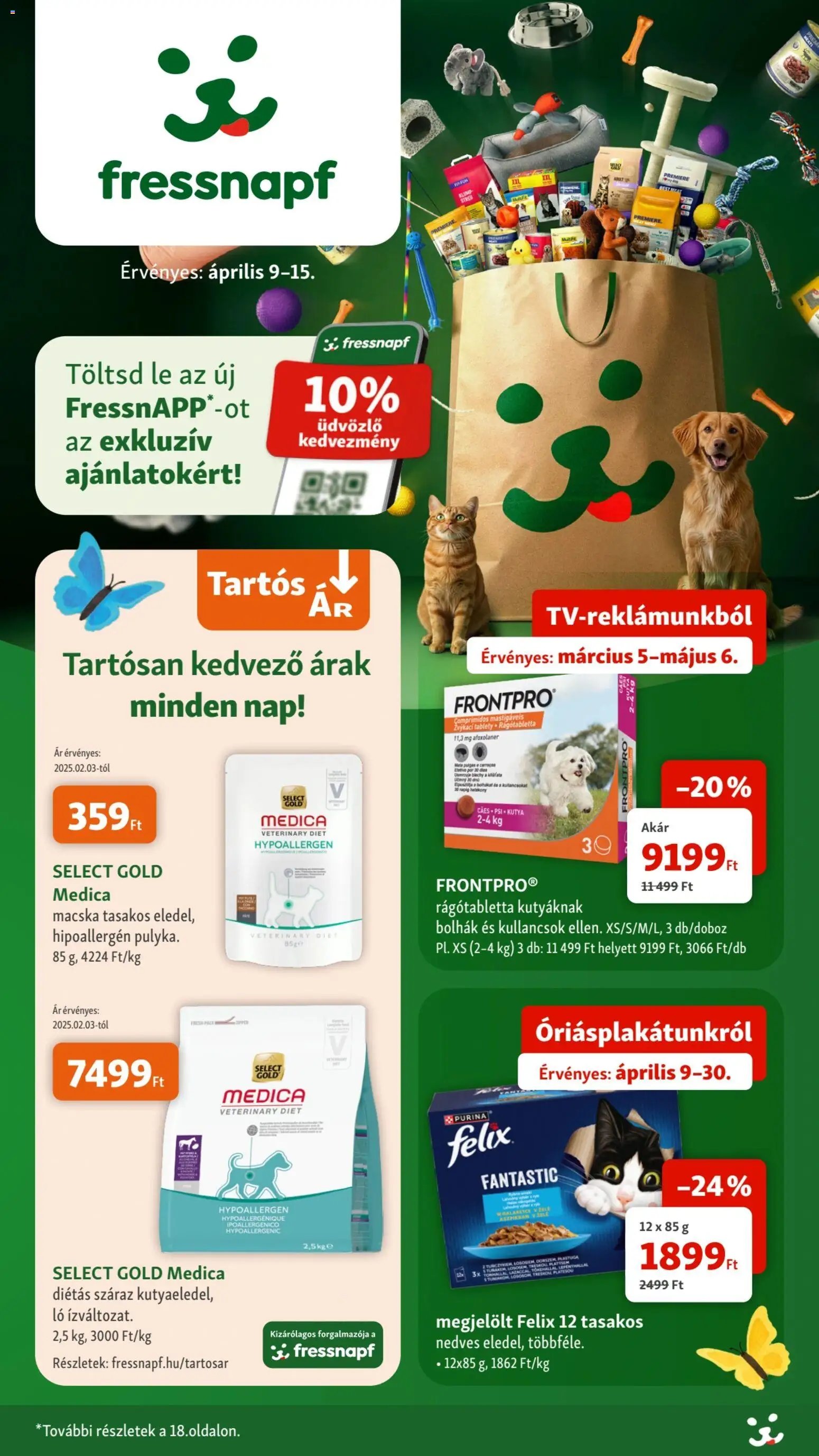 Fressnapf újság 2026.04.09. Fressnapf akciós újság (2026-04-09 - 2026-04-15)