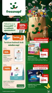 Fressnapf újság 2026.04.09. Fressnapf akciós újság (2026-04-09 - 2026-04-15)