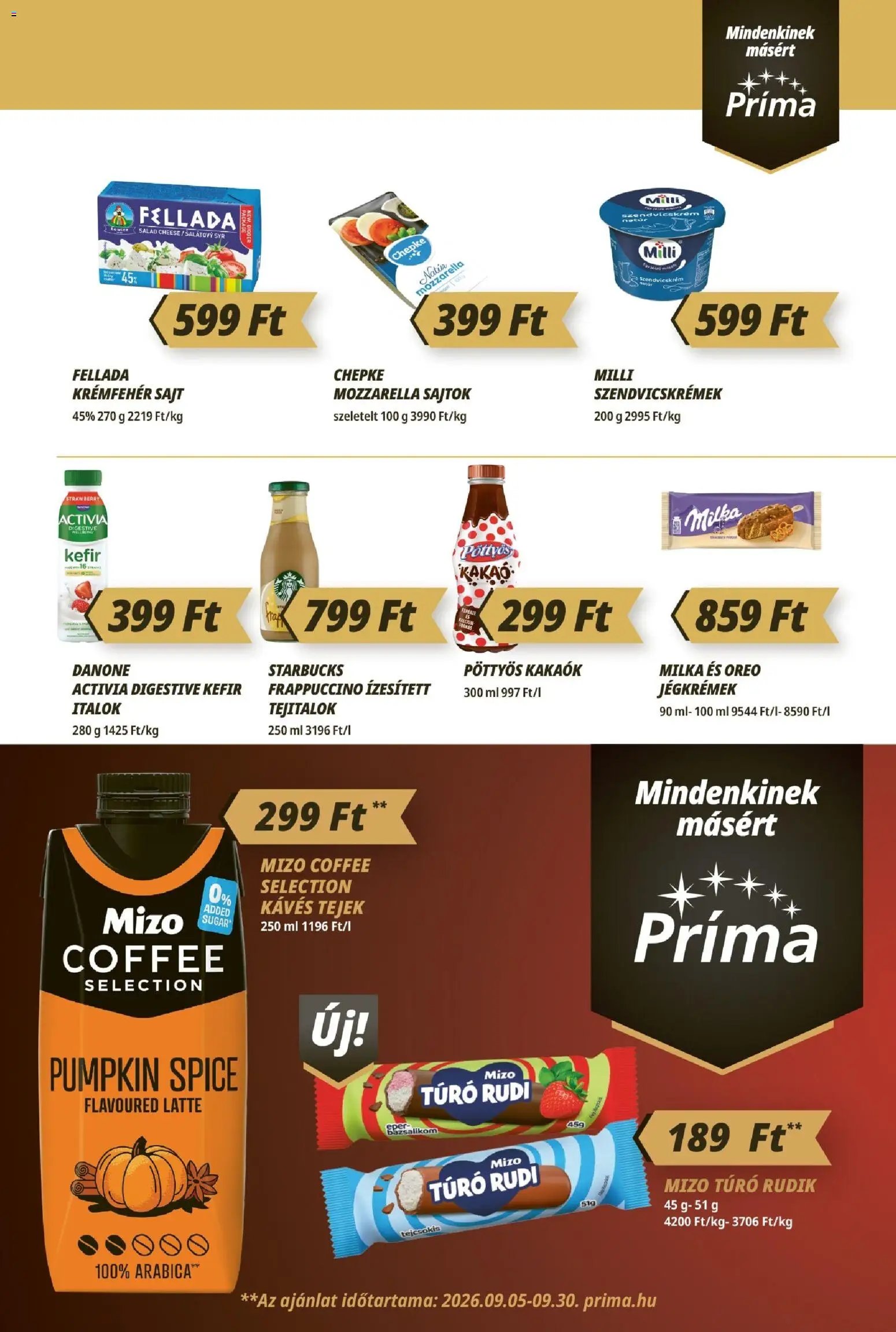 CBA Príma újság 2026.09.17. CBA Príma akciós újság