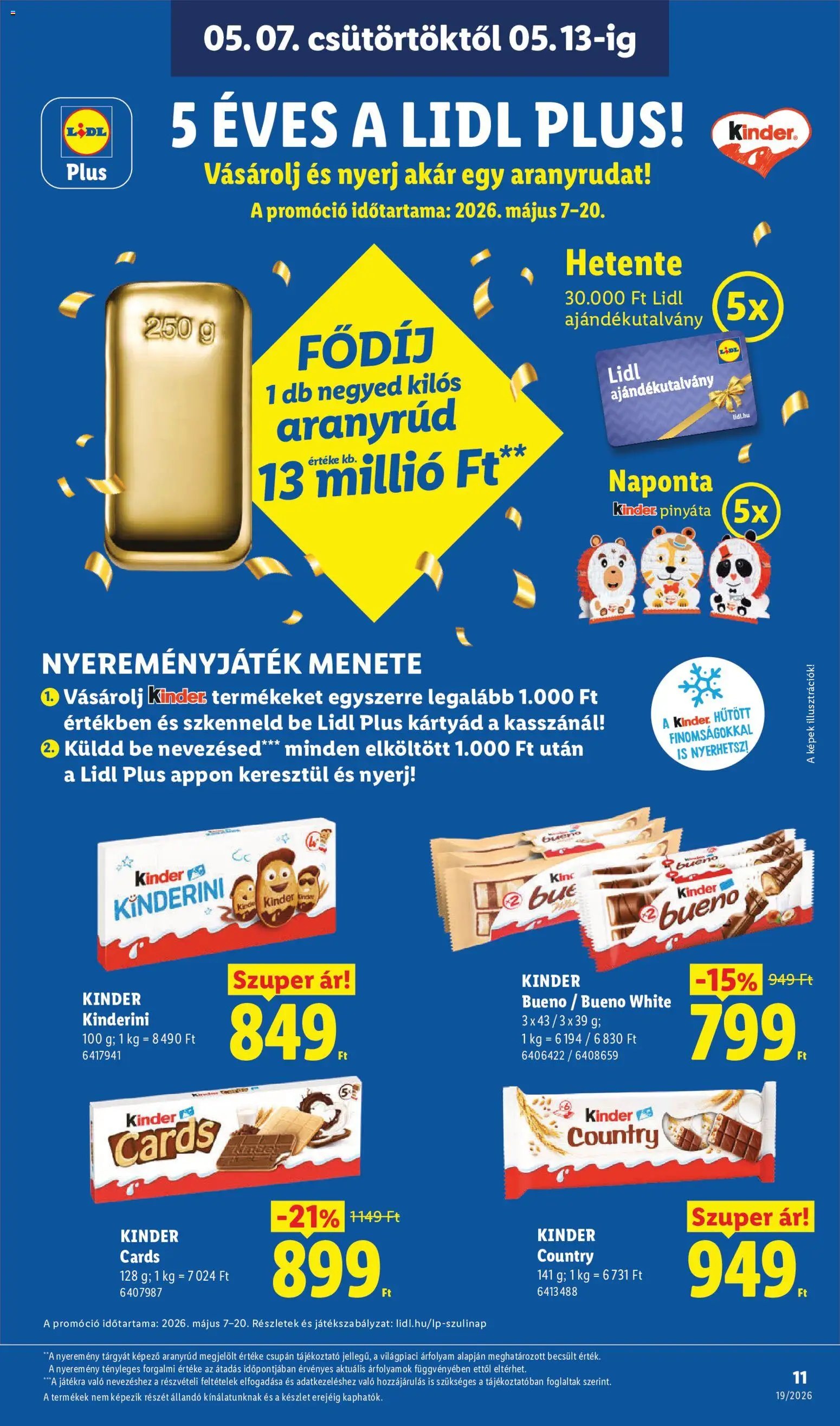 Lidl újság 2026.05.07. Lidl akciós újság (2026-05-07 - 2026-05-13)