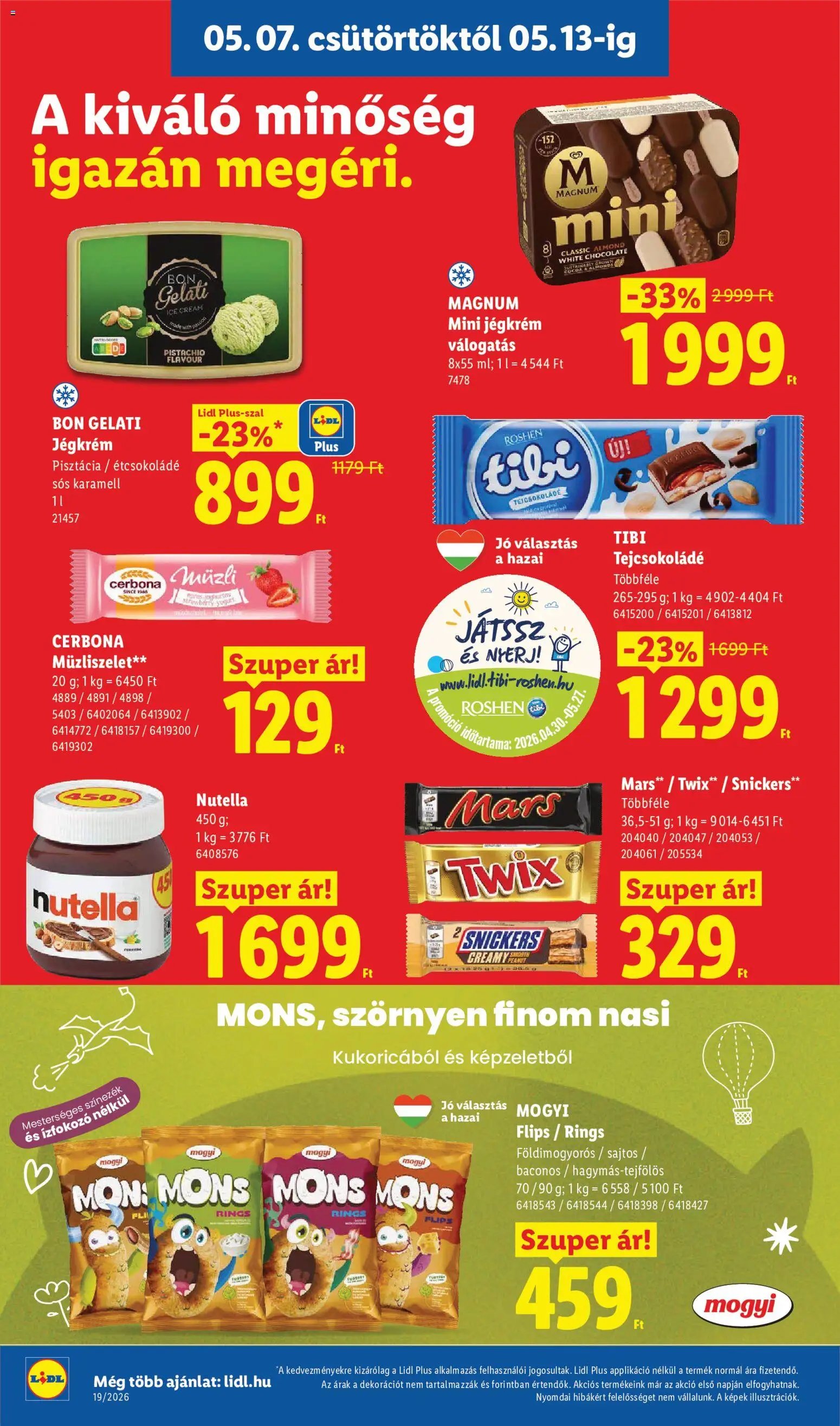 Lidl újság 2026.05.07. Lidl akciós újság (2026-05-07 - 2026-05-13)