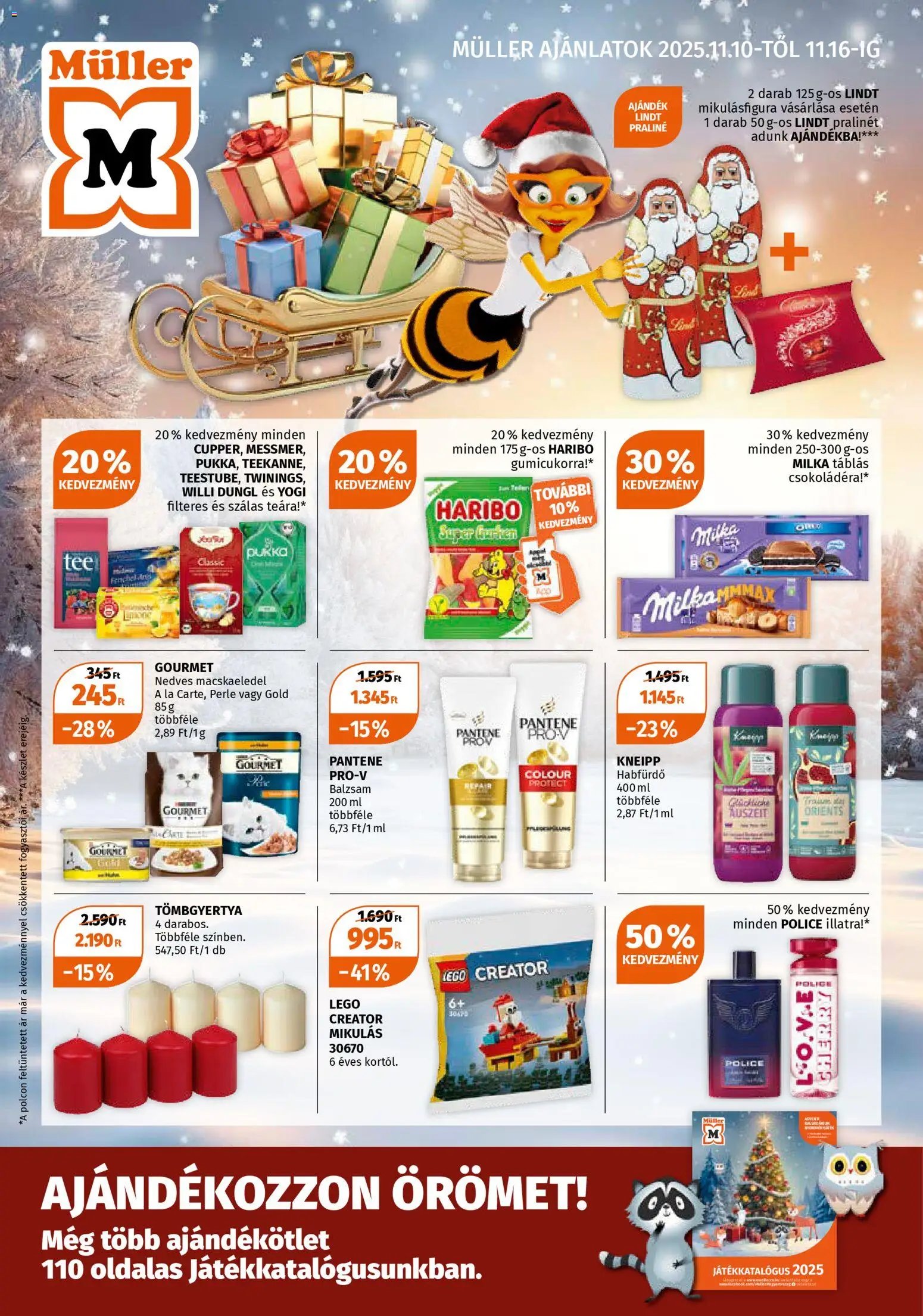 Müller újság 2025.11.10. Akciós újság Müller (2025-11-10 - 2025-11-16)