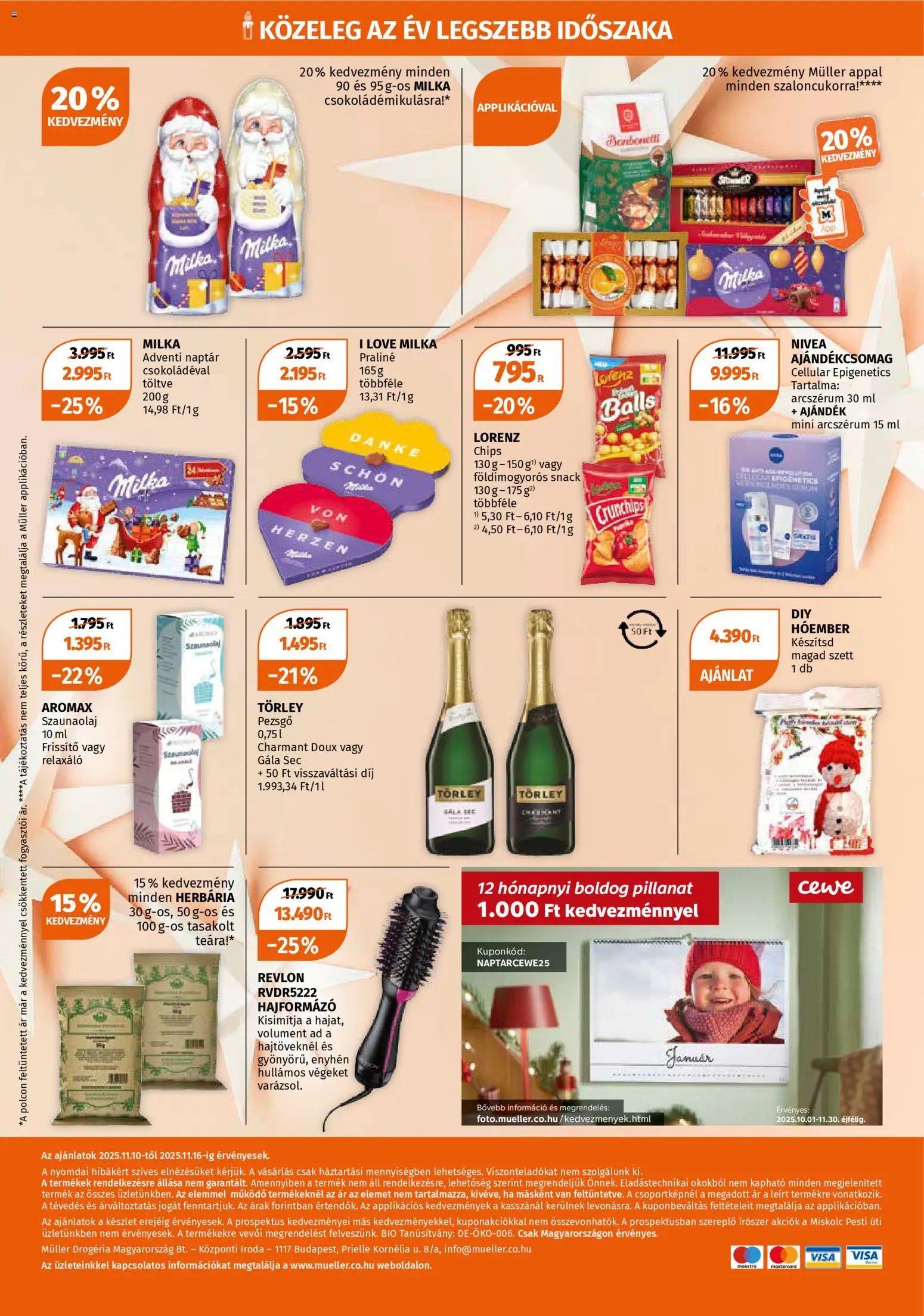 Müller újság 2025.11.10. Akciós újság Müller (2025-11-10 - 2025-11-16)